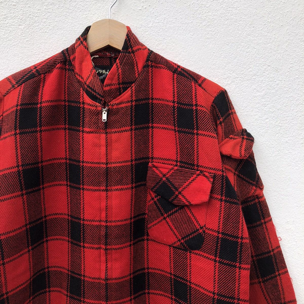 Japanese Brand VINTAGE ZIPPER JACKET TARTAN DESIGN PUNK ROCK STYLE Size US M / EU 48-50 / 2 - 3 Thumbnail
