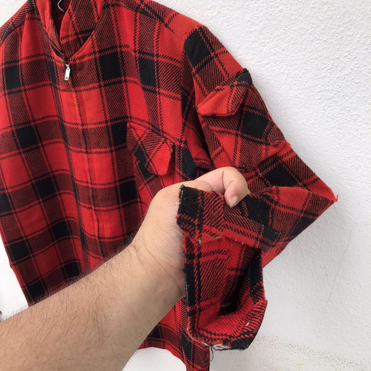 Japanese Brand VINTAGE ZIPPER JACKET TARTAN DESIGN PUNK ROCK STYLE Size US M / EU 48-50 / 2 - 5 Thumbnail