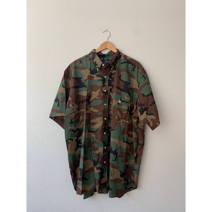 Polo Ralph Lauren Polo Ralph Lauren Camo Seersucker Short-sleeve Shirt ...