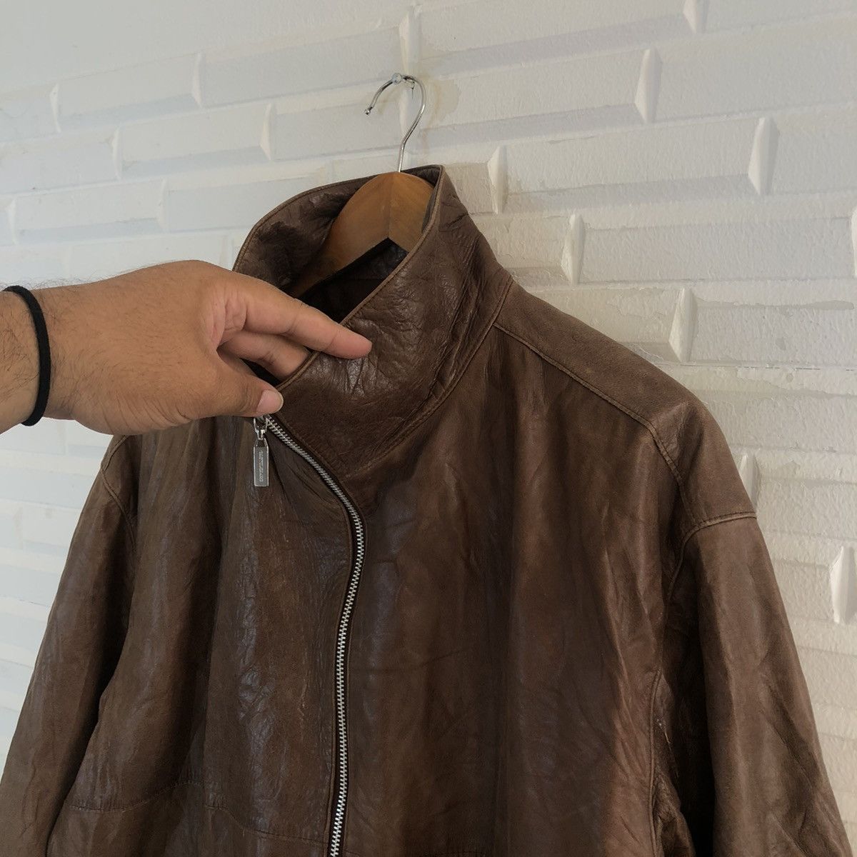 Japanese Brand VINTAGE CASTELBAJAC +2 NATURE BIG LOGO SOFT LEATHER Size US L / EU 52-54 / 3 - 13 Thumbnail