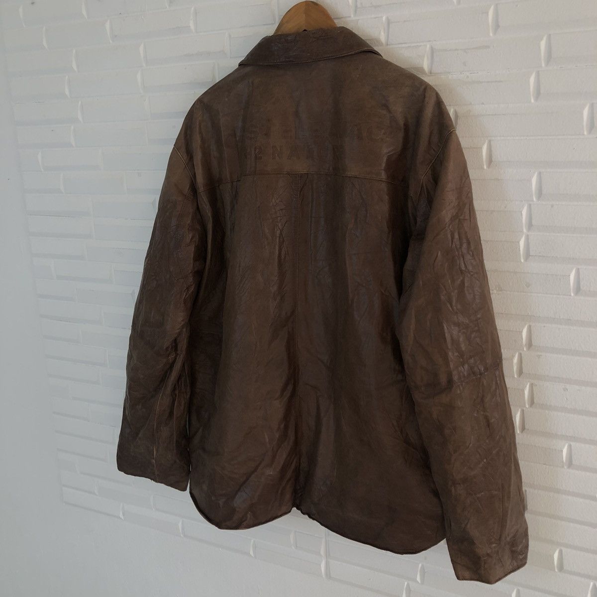 Japanese Brand VINTAGE CASTELBAJAC +2 NATURE BIG LOGO SOFT LEATHER Size US L / EU 52-54 / 3 - 9 Thumbnail