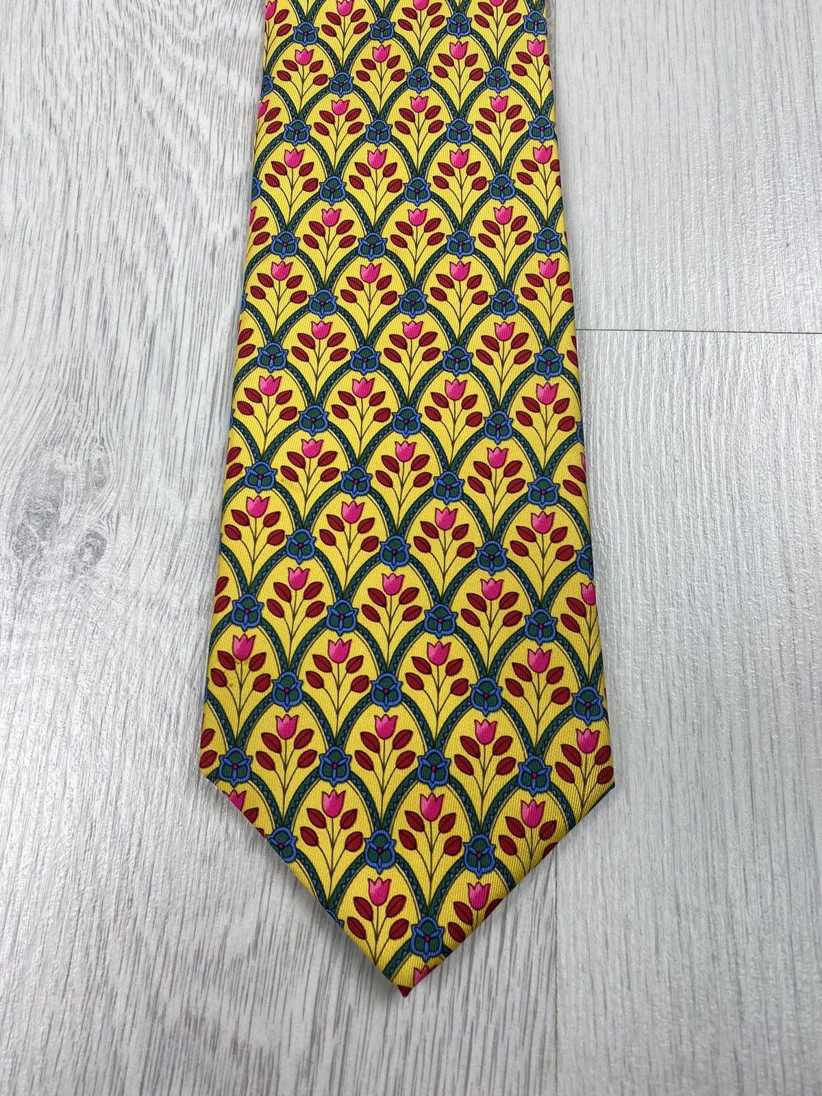Leonard Paris Leonard Paris Flovers Silk Tie like Gucci Gianni Versace Size ONE SIZE - 4 Thumbnail