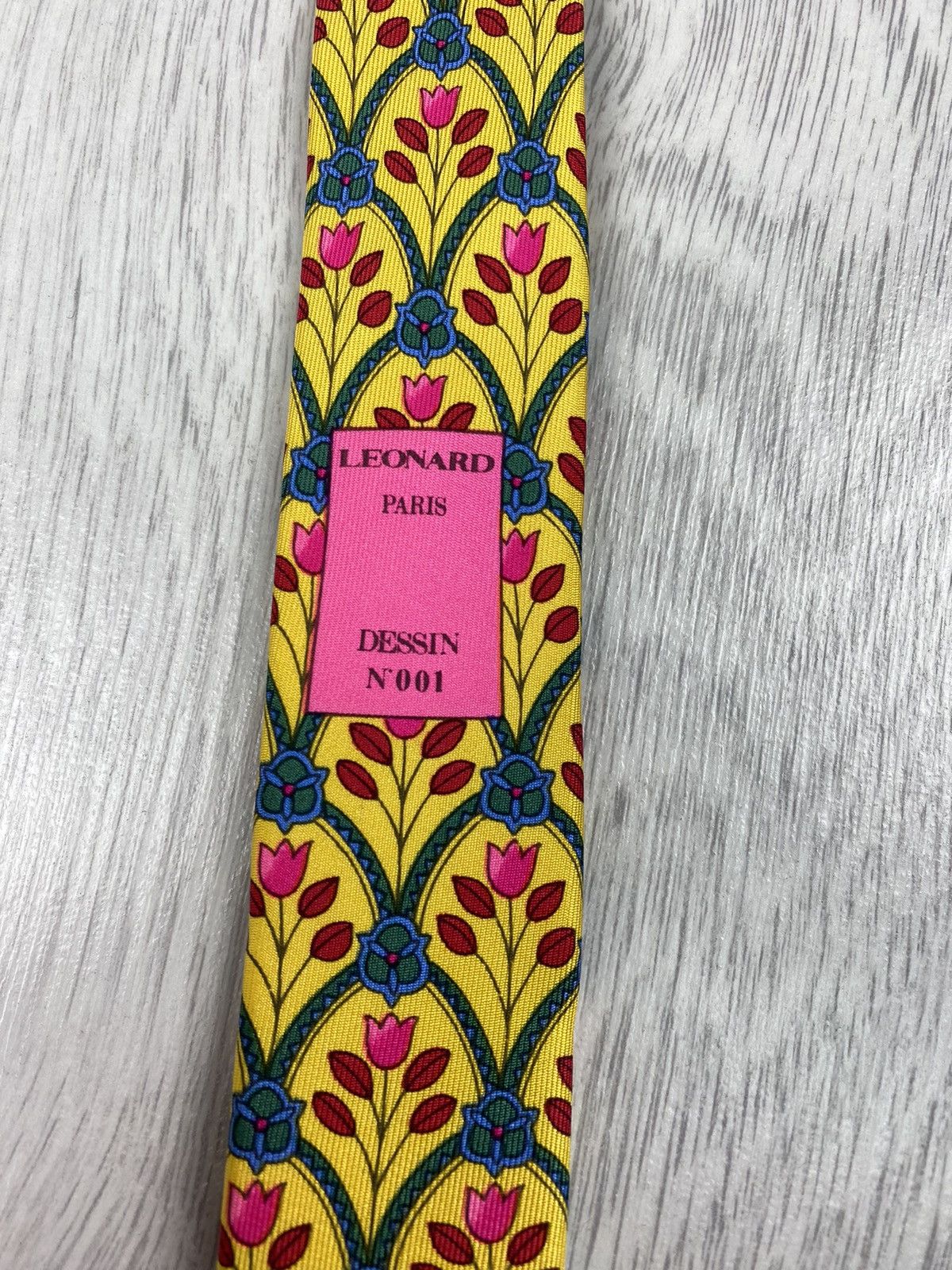 Leonard Paris Leonard Paris Flovers Silk Tie like Gucci Gianni Versace Size ONE SIZE - 5 Thumbnail