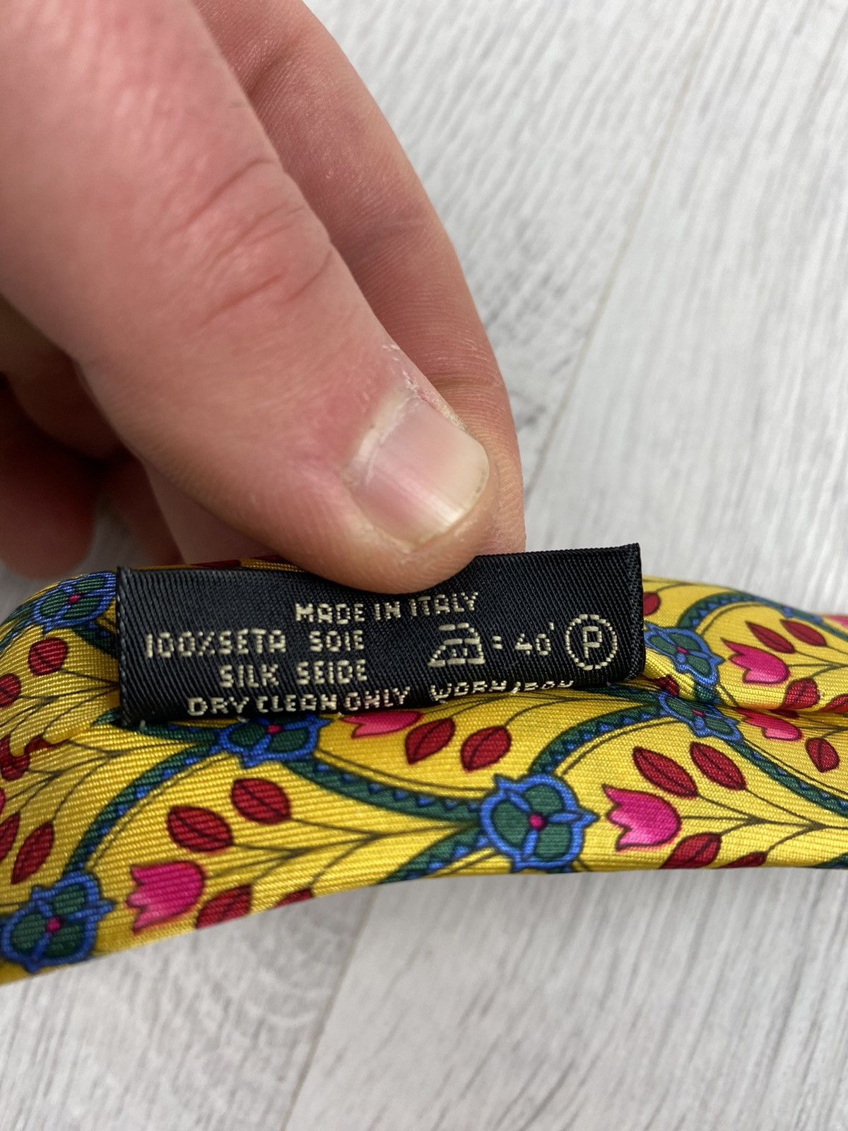 Leonard Paris Leonard Paris Flovers Silk Tie like Gucci Gianni Versace Size ONE SIZE - 7 Thumbnail
