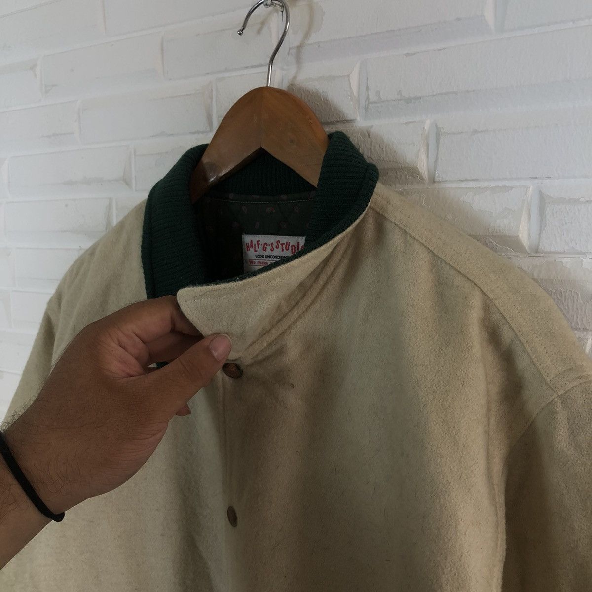 Japanese Brand VINTAGE HALF G STUDIO VARSITY JACKET RARE STYLE LINING Size US M / EU 48-50 / 2 - 5 Thumbnail
