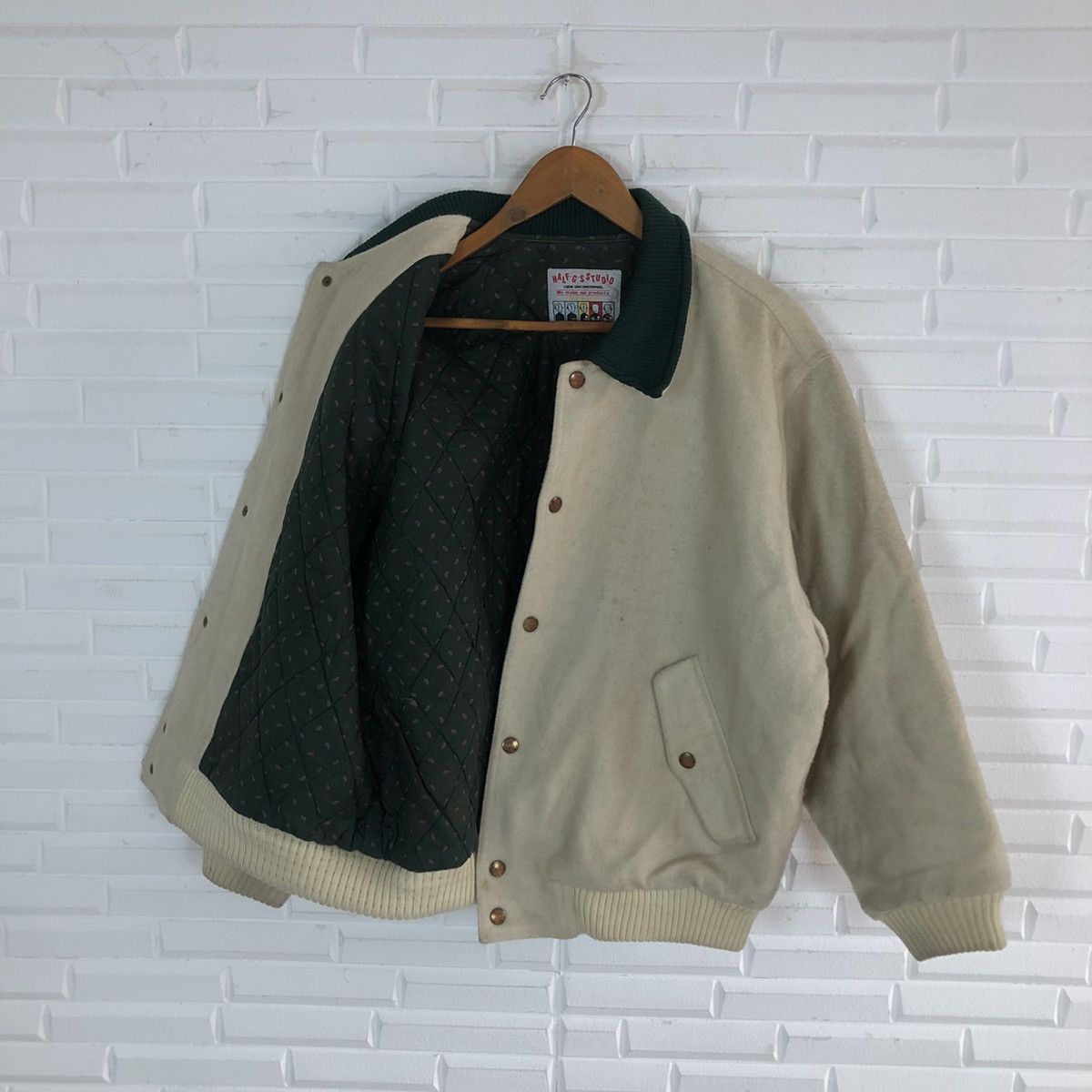Japanese Brand VINTAGE HALF G STUDIO VARSITY JACKET RARE STYLE LINING Size US M / EU 48-50 / 2 - 9 Thumbnail