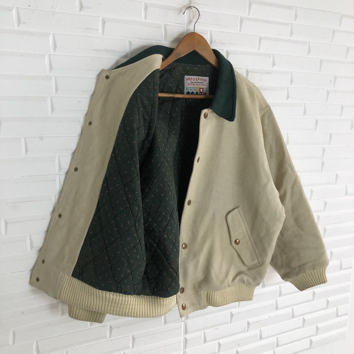 Japanese Brand VINTAGE HALF G STUDIO VARSITY JACKET RARE STYLE LINING Size US M / EU 48-50 / 2 - 10 Thumbnail
