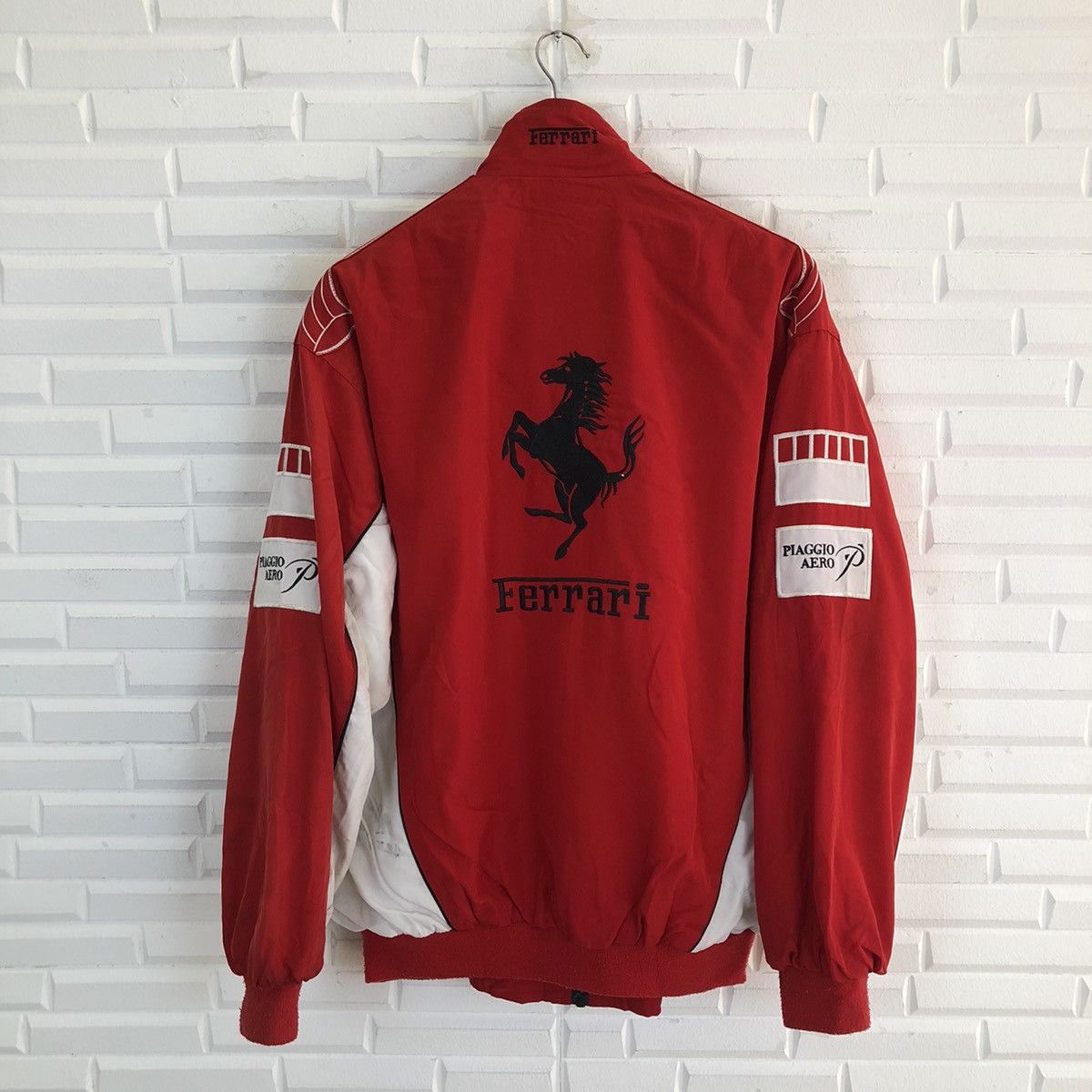 Japanese Brand VINTAGE RARE FERRARI BRIDGESTONE ZIPPER JACKET FULL PATCH Size US XL / EU 56 / 4 - 11 Thumbnail