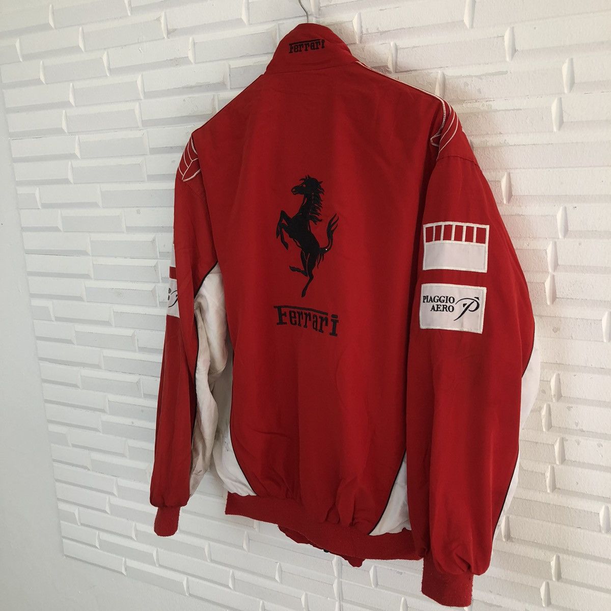 Japanese Brand VINTAGE RARE FERRARI BRIDGESTONE ZIPPER JACKET FULL PATCH Size US XL / EU 56 / 4 - 12 Thumbnail