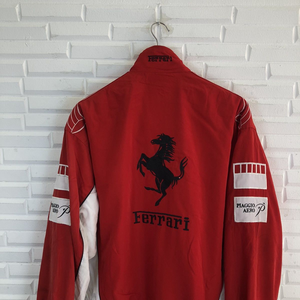 Japanese Brand VINTAGE RARE FERRARI BRIDGESTONE ZIPPER JACKET FULL PATCH Size US XL / EU 56 / 4 - 13 Thumbnail