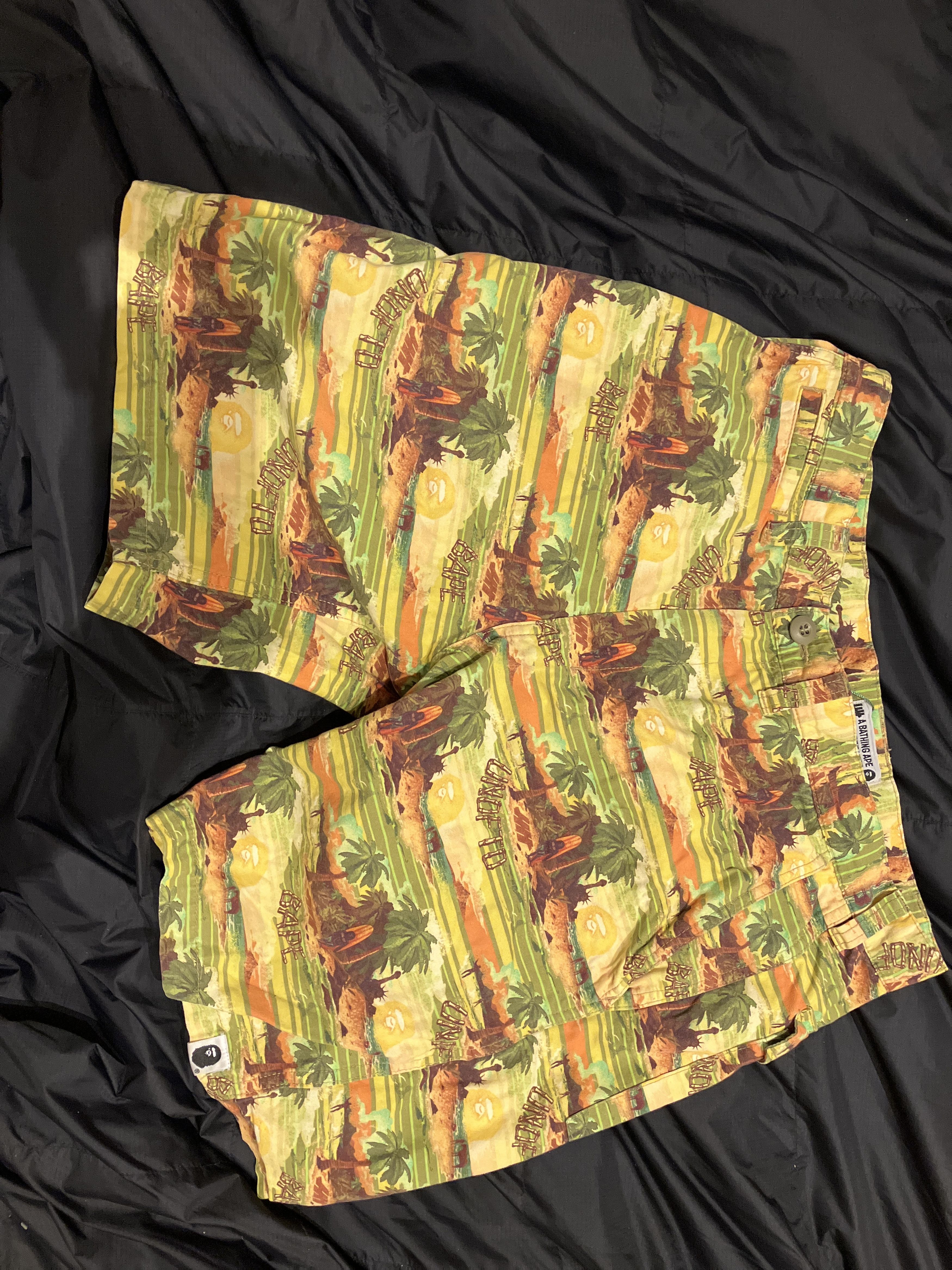 Bape × Undefeated Bape shorts Grailed