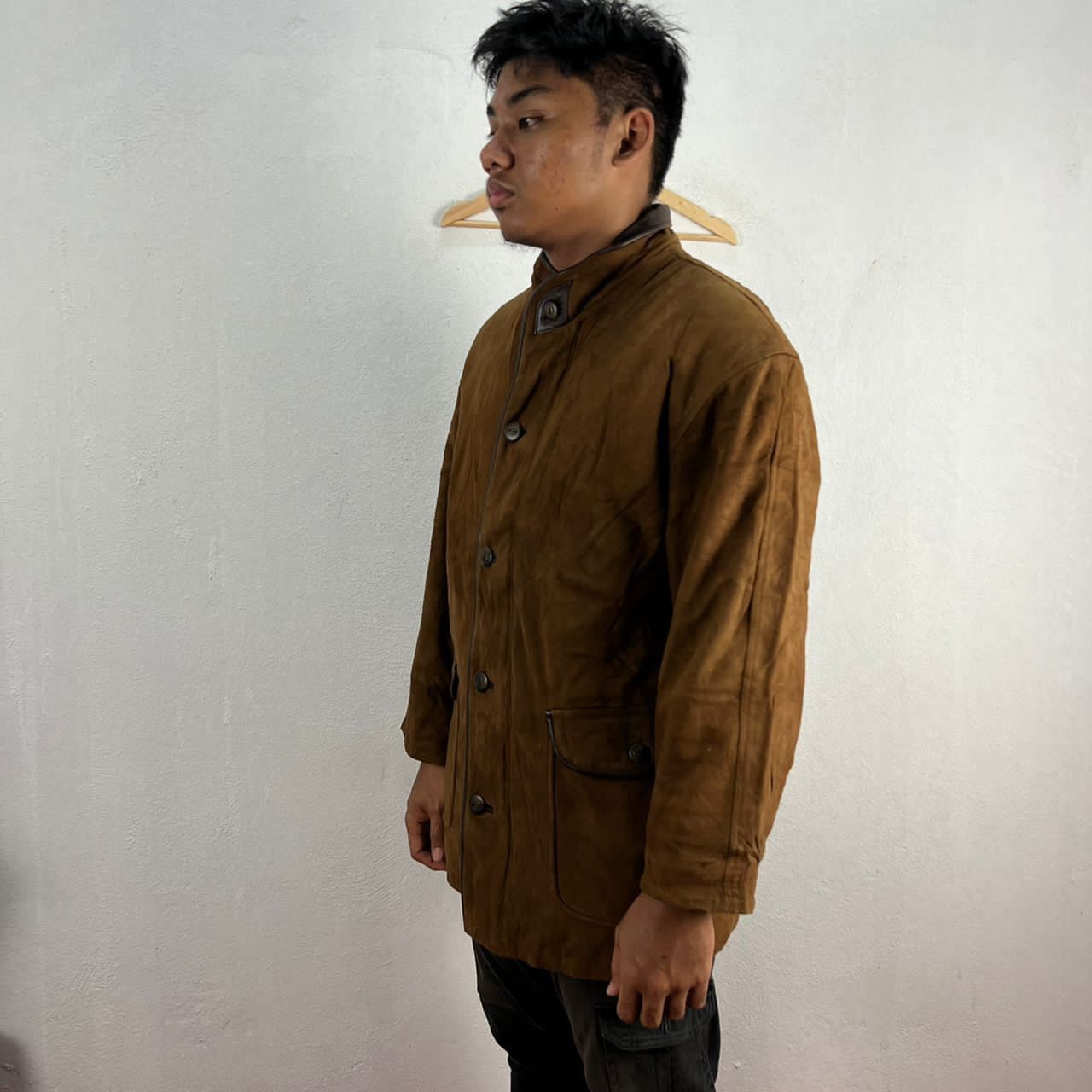 Designer VINTAGE GENUINE LEATHER JACKET BELL MAXIM NICE LINING Size US M / EU 48-50 / 2 - 14 Thumbnail
