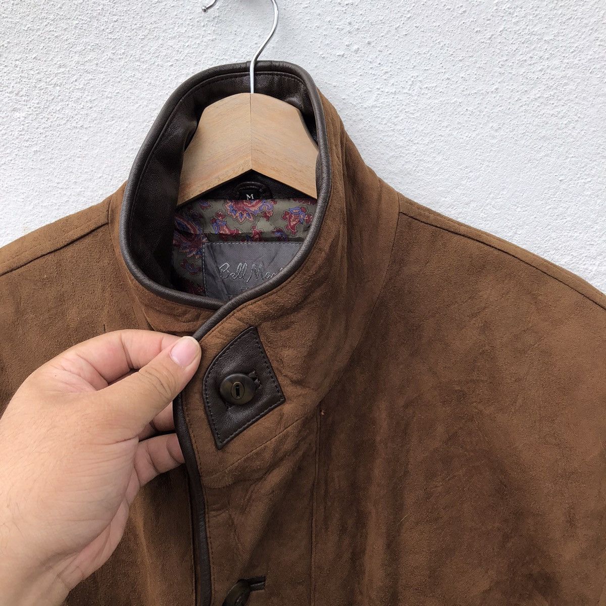 Designer VINTAGE GENUINE LEATHER JACKET BELL MAXIM NICE LINING Size US M / EU 48-50 / 2 - 8 Thumbnail