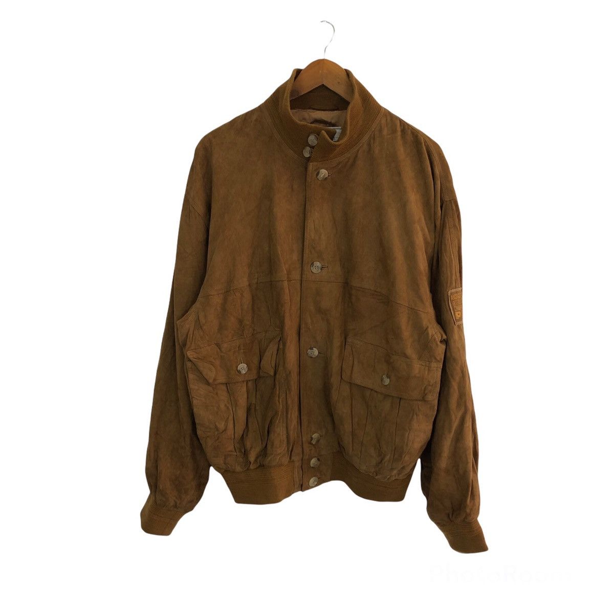 Japanese Brand VINTAGE RACING PIAA GOAT SKIN BOMBER JACKET Size US S / EU 44-46 / 1 - 1 Thumbnail