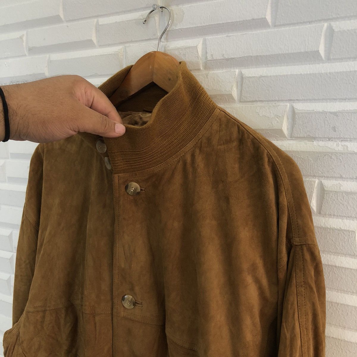 Japanese Brand VINTAGE RACING PIAA GOAT SKIN BOMBER JACKET Size US S / EU 44-46 / 1 - 5 Thumbnail
