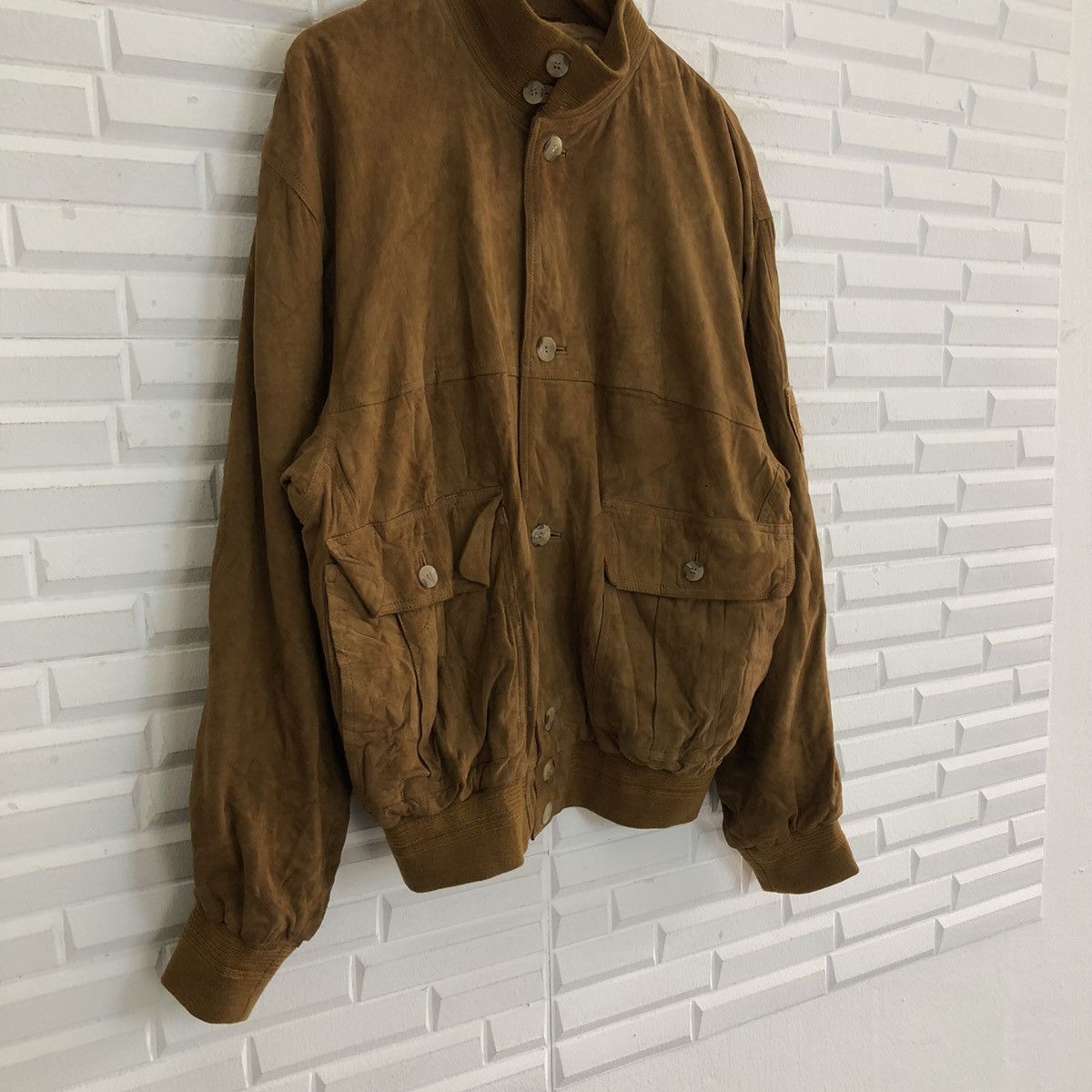 Japanese Brand VINTAGE RACING PIAA GOAT SKIN BOMBER JACKET Size US S / EU 44-46 / 1 - 4 Thumbnail