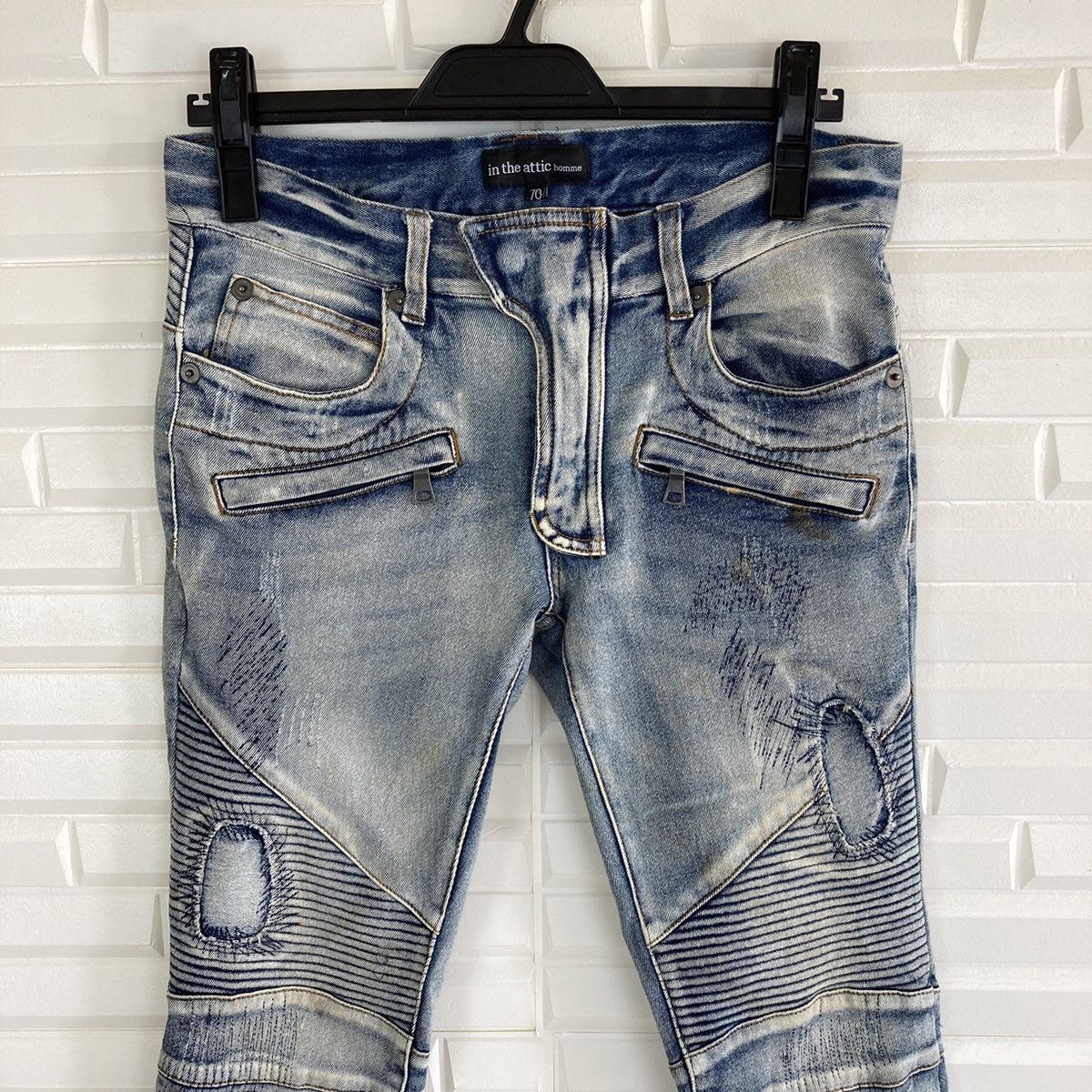 In The Attic In The Attic Homme Punk Distress Jeans Size US 31 - 3 Thumbnail