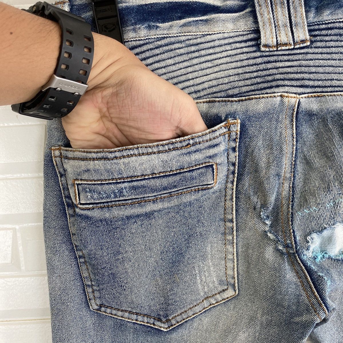 In The Attic In The Attic Homme Punk Distress Jeans Size US 31 - 10 Thumbnail