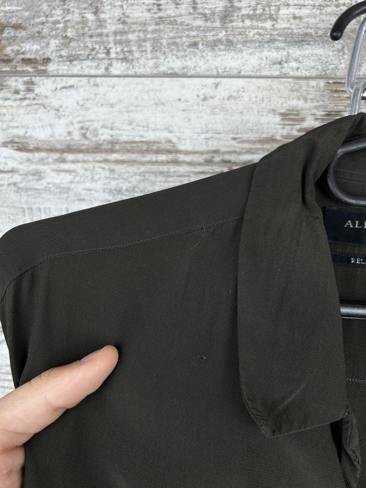 Allsaints × Japanese Brand Mens AllSaints Vestal SS Shirt olive luxury Size US S / EU 44-46 / 1 - 5 Thumbnail