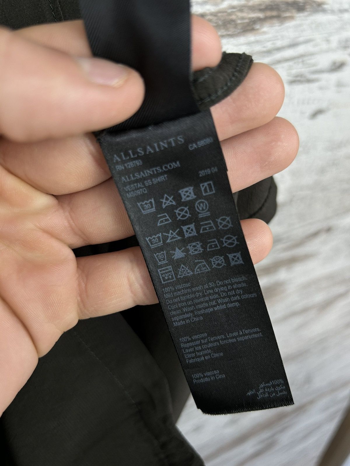 Allsaints × Japanese Brand Mens AllSaints Vestal SS Shirt olive luxury Size US S / EU 44-46 / 1 - 12 Thumbnail