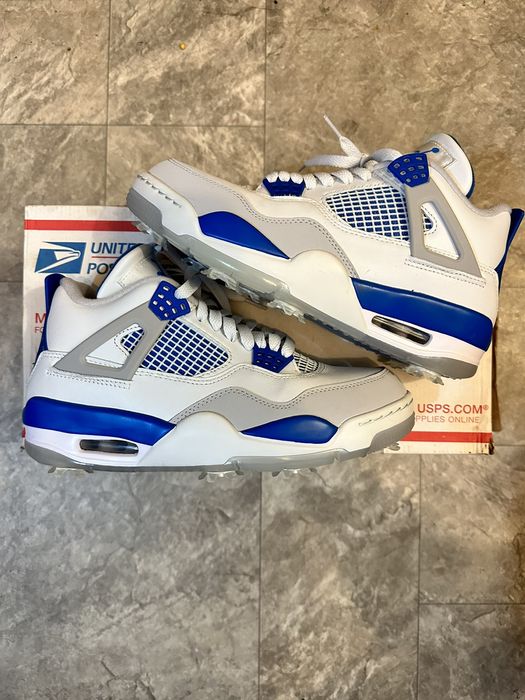 Nike Jordan 4 Golf 'Military Blue' | Grailed