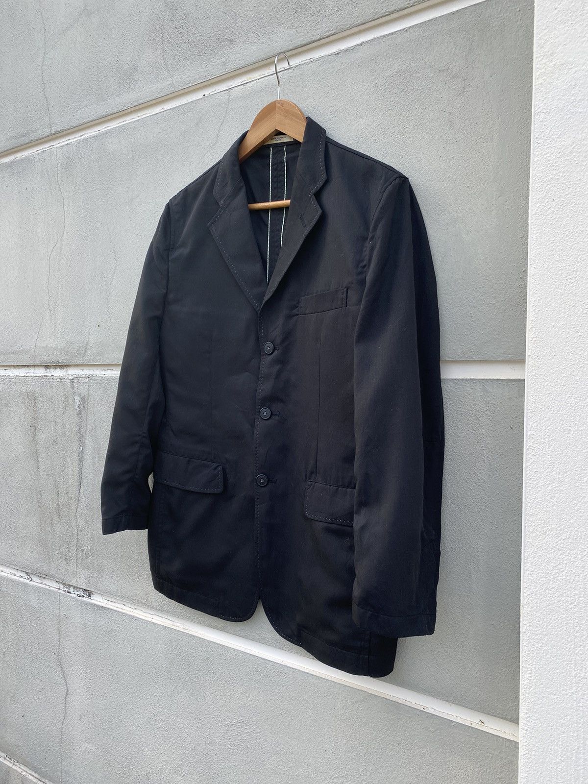 Kansai Yamamoto Vintage Kansai Yamamoto Homme Black Coat Size 40R - 1 Thumbnail
