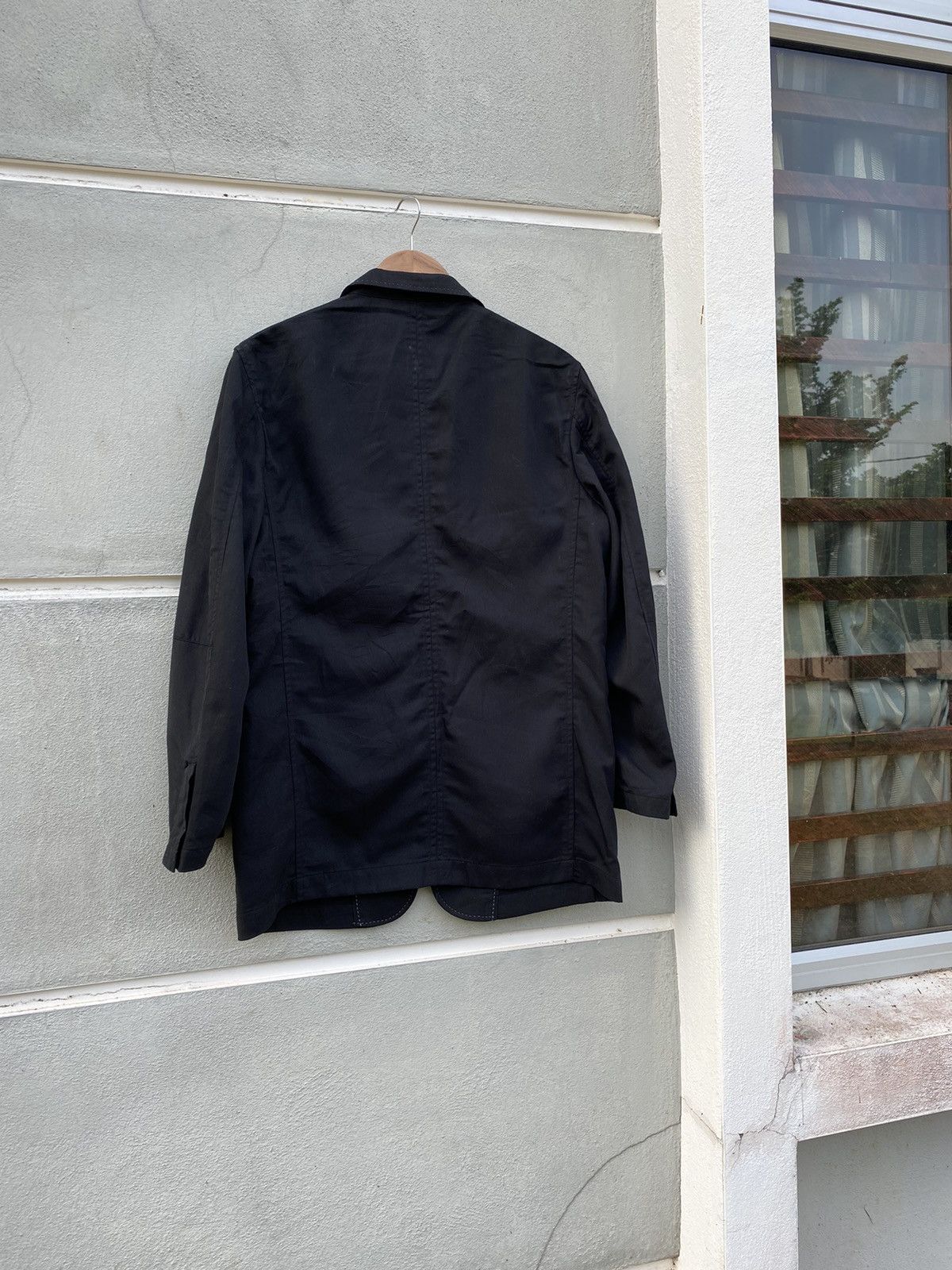 Kansai Yamamoto Vintage Kansai Yamamoto Homme Black Coat Size 40R - 4 Thumbnail