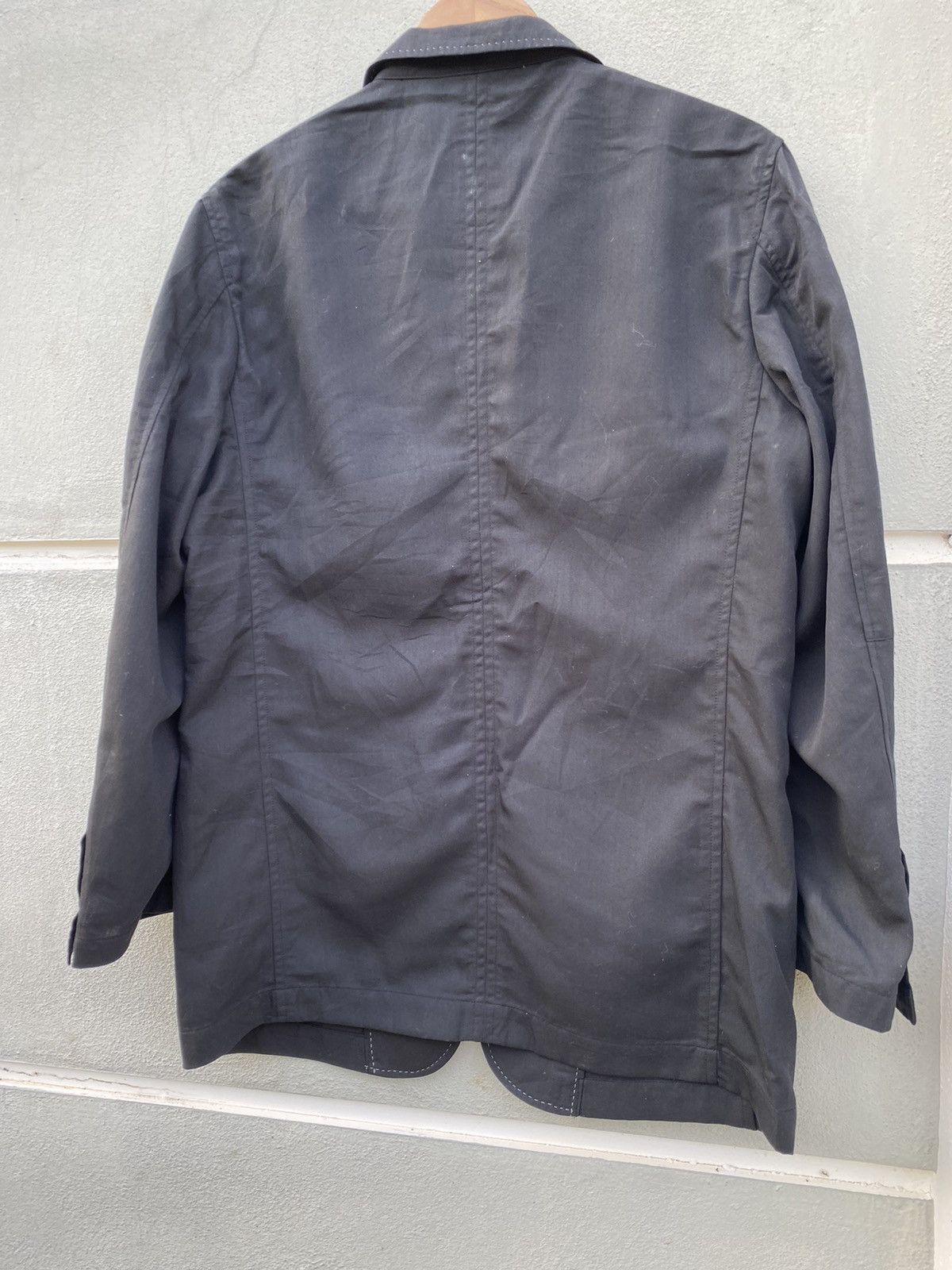 Kansai Yamamoto Vintage Kansai Yamamoto Homme Black Coat Size 40R - 6 Thumbnail