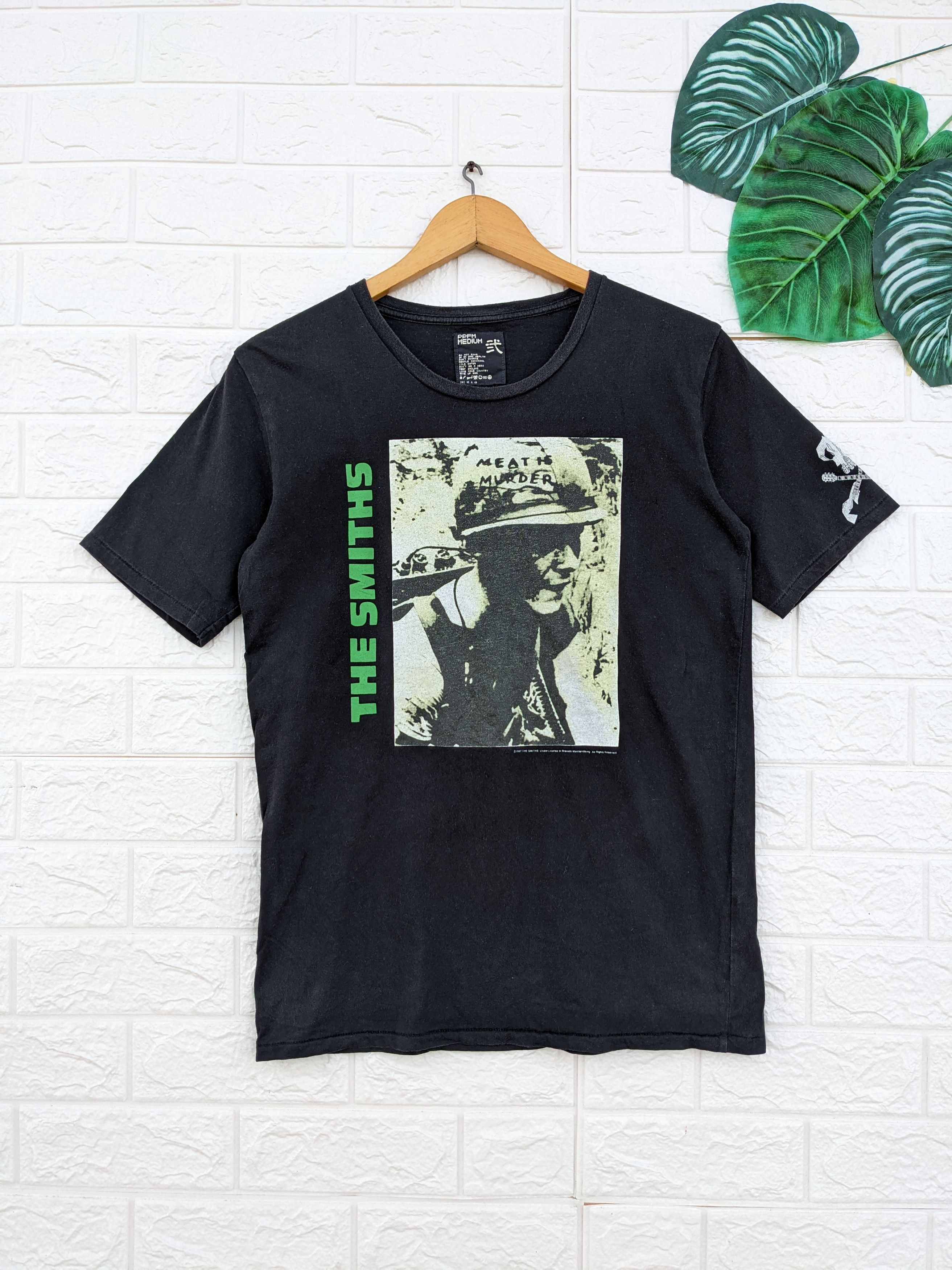 image of Band Tees x Rock Band Ppfm X The Smiths Meat Is Murder Rock Tees in Black, Men's (Size Small)