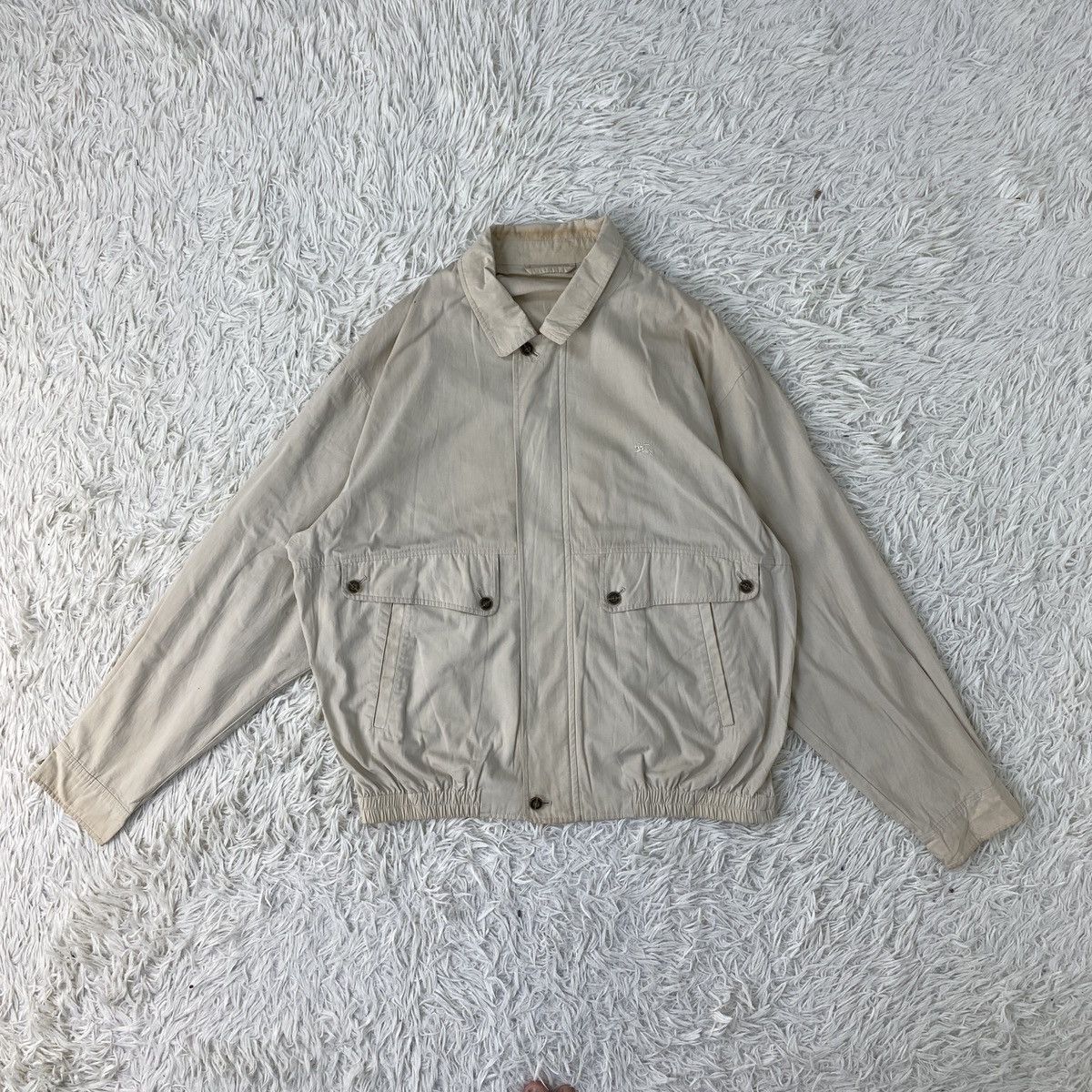 Burberry Vintage Burberry Bomber Jacket Size US L / EU 52-54 / 3 - 2 Thumbnail