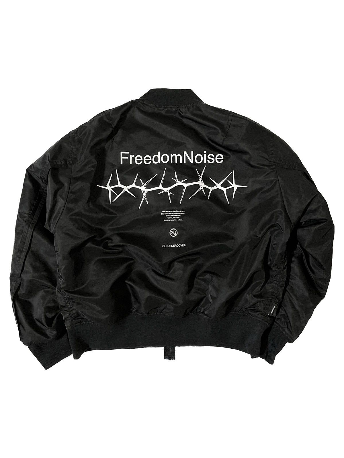 Undercover Undercover “Freedom Noise” GU Bomber Jacket Ma-1 Black