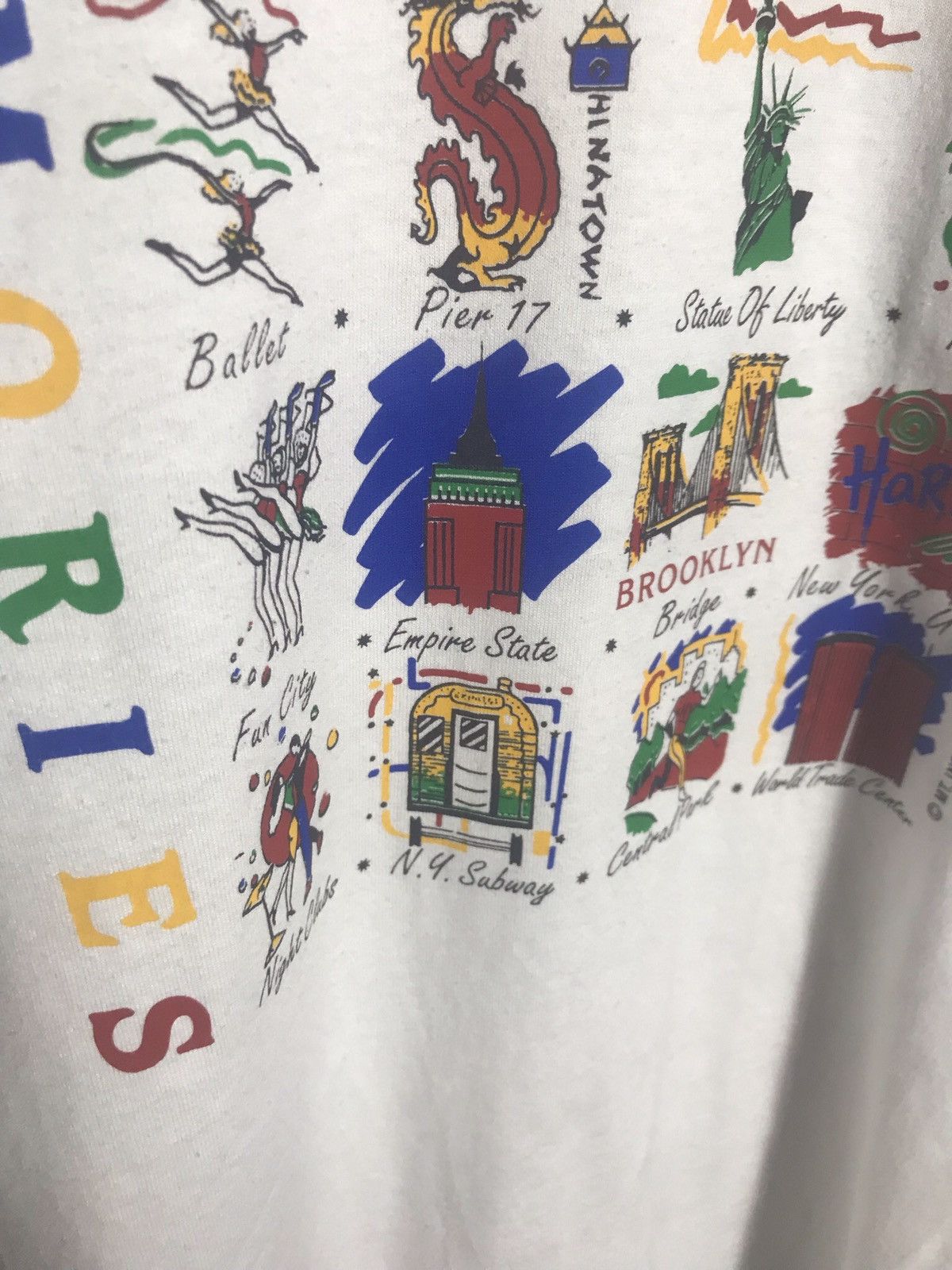 Vintage Vintage 90S New York memories t-shirt Size US L / EU 52-54 / 3 - 5 Thumbnail