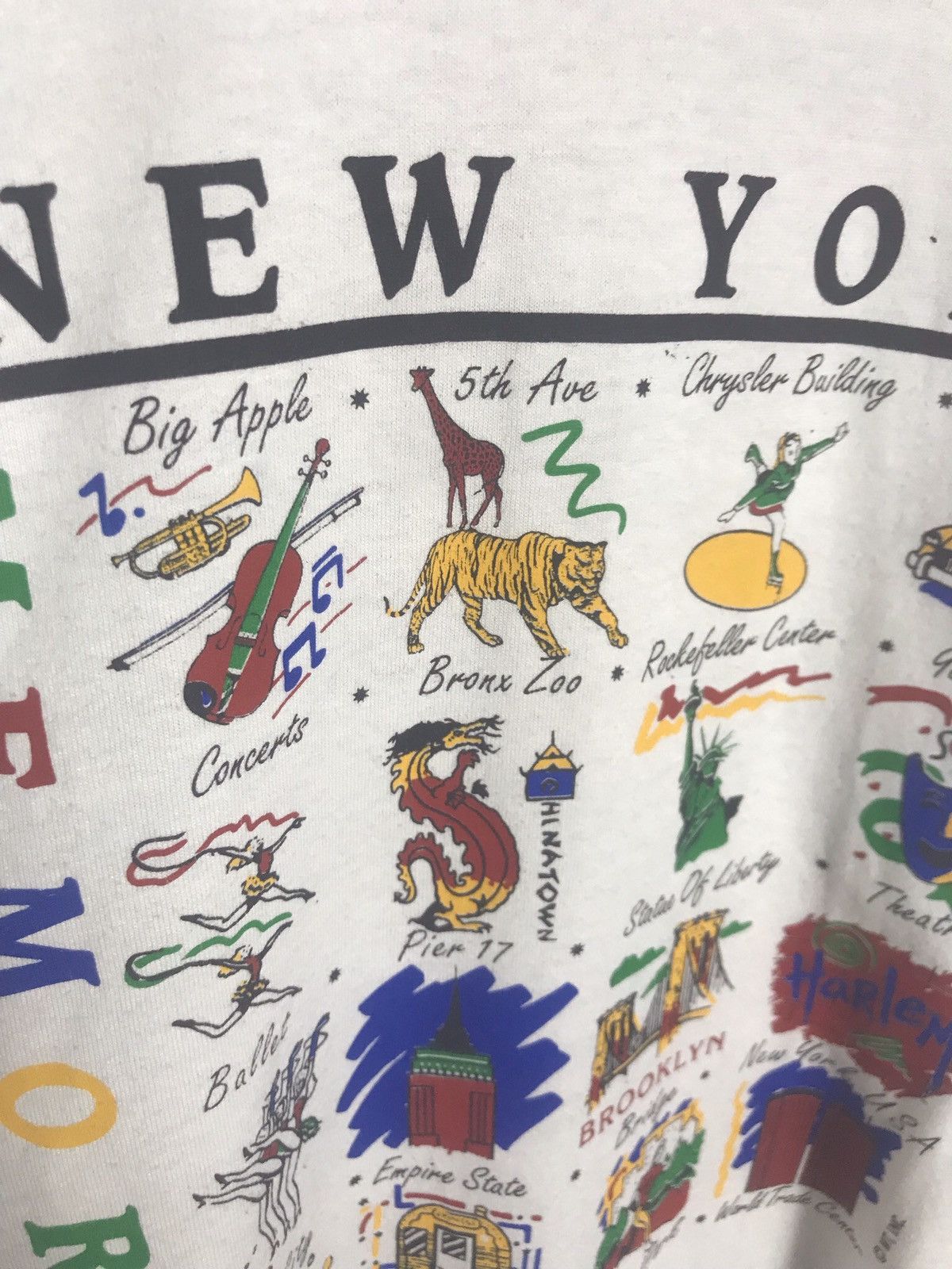 Vintage Vintage 90S New York memories t-shirt Size US L / EU 52-54 / 3 - 3 Thumbnail