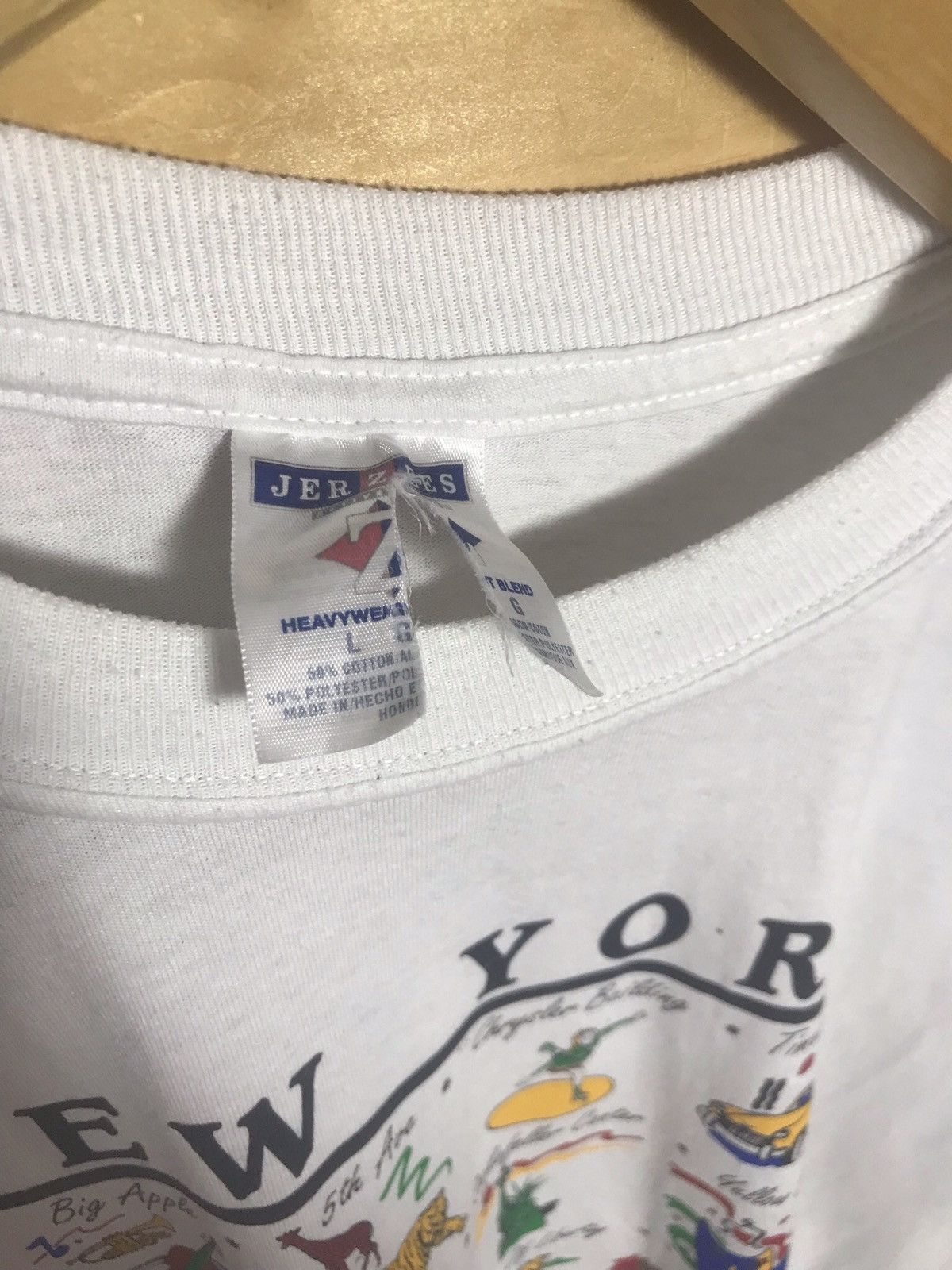 Vintage Vintage 90S New York memories t-shirt Size US L / EU 52-54 / 3 - 12 Thumbnail