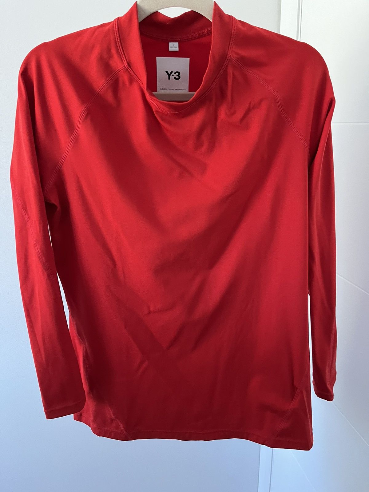 Yohji Yamamoto Y-3 red compression long sleeve Size US L / EU 52-54 / 3 - 4 Thumbnail