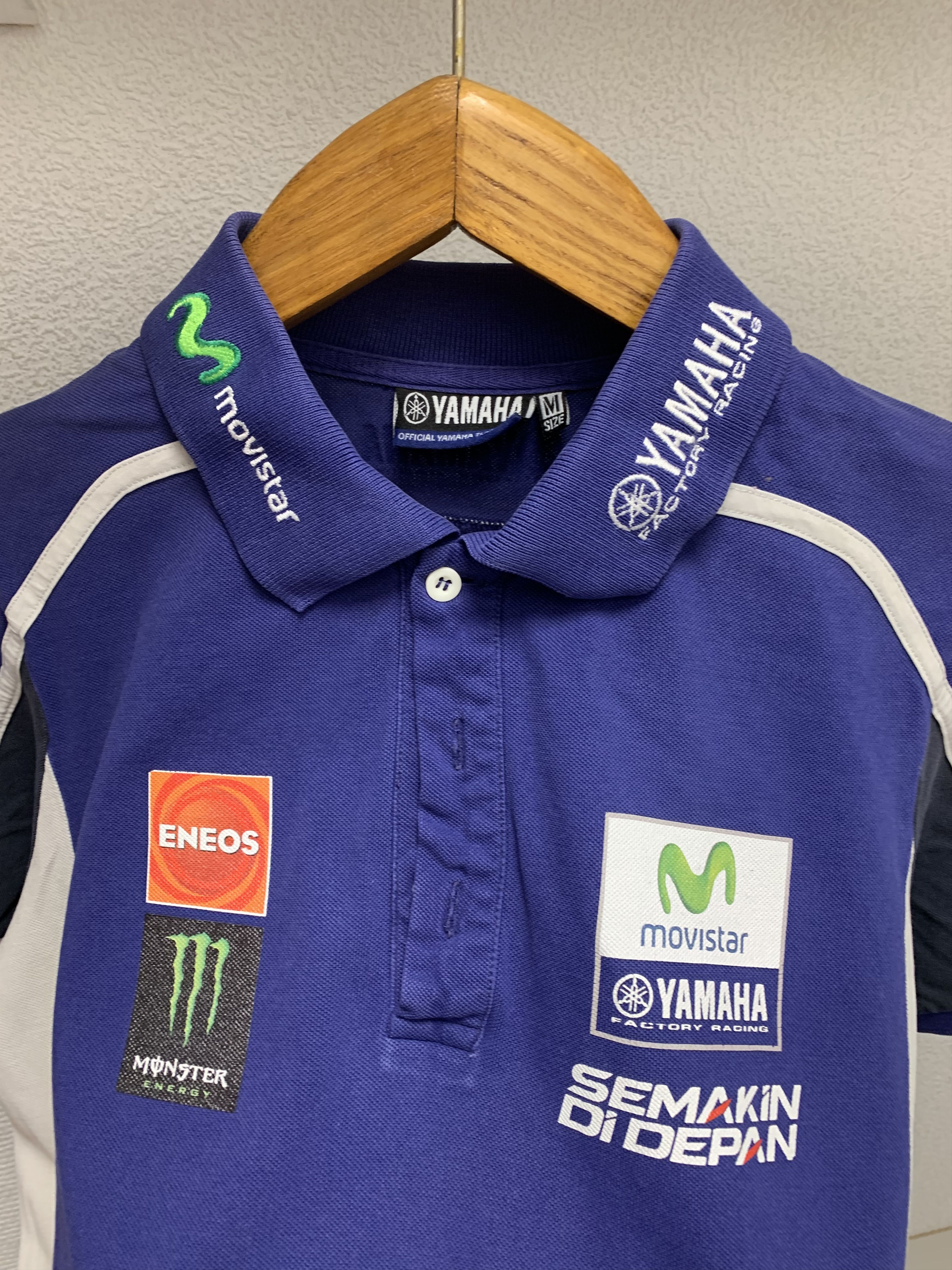 Yamaha Yamaha big logo Polo M size monster Movistar bridgestone Size US M / EU 48-50 / 2 - 3 Thumbnail