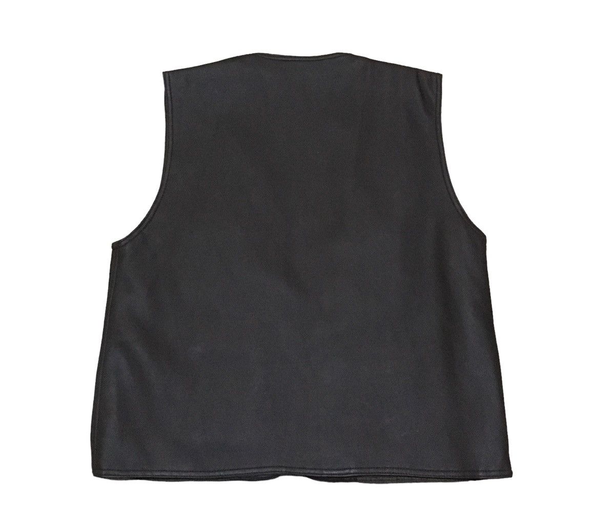 If Six Was Nine × Vintage Rare Design Vintage Brand Ruck Dam Leather Vests 1990s Size US L / EU 52-54 / 3 - 2 Thumbnail