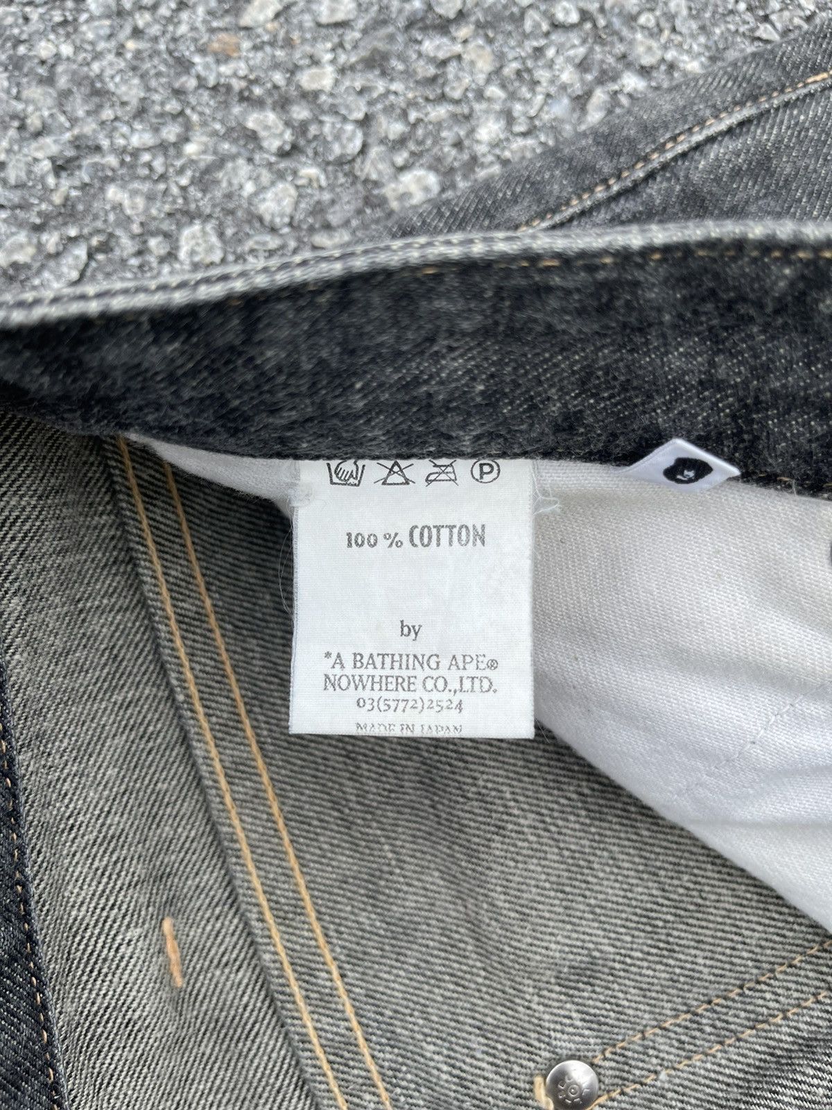 Bape A Bathing Ape Busy Works Double Knee Selvedge Jeans Size US 28 / EU 44 - 12 Thumbnail