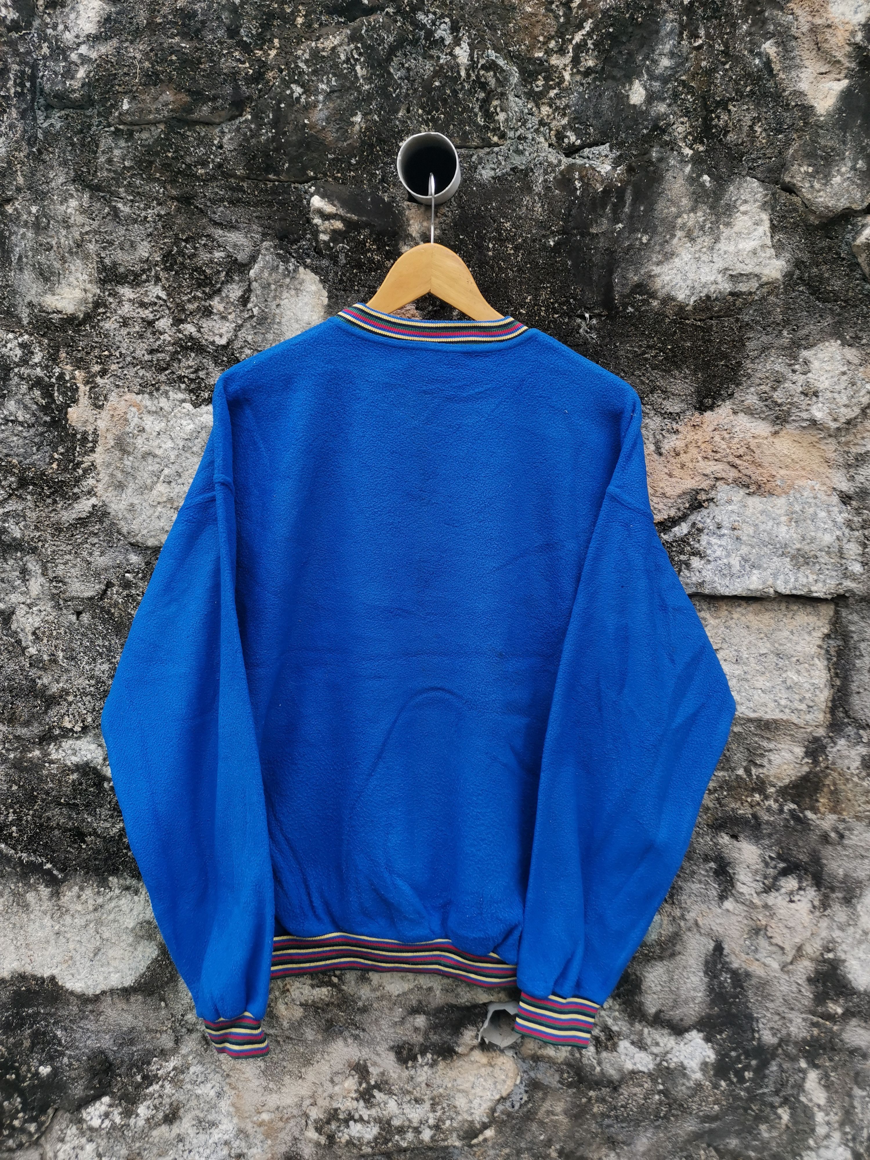 Trussardi Vintage 90s Trussardi Embroidered Fleece Crewneck Size US L / EU 52-54 / 3 - 3 Thumbnail