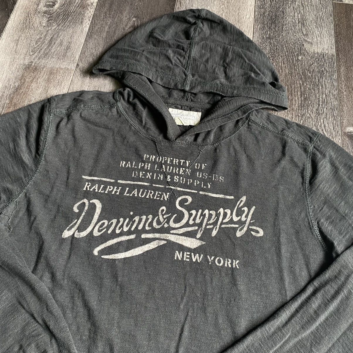 Denim & Supply Ralph Lauren Vintage Polo Ralph Lauren Denim Supply NY Longsleeve Hoodie Size US XL / EU 56 / 4 - 2 Thumbnail