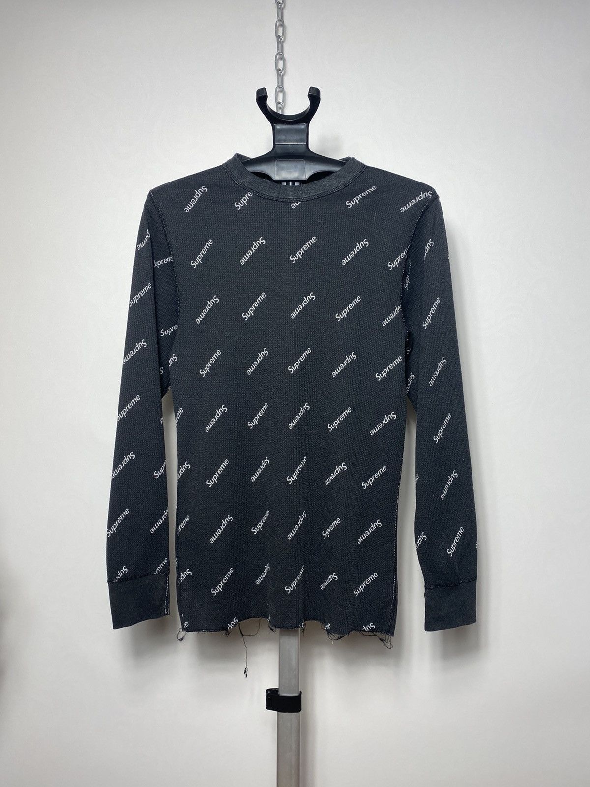 Supreme Hanes monogram long sleeve size S