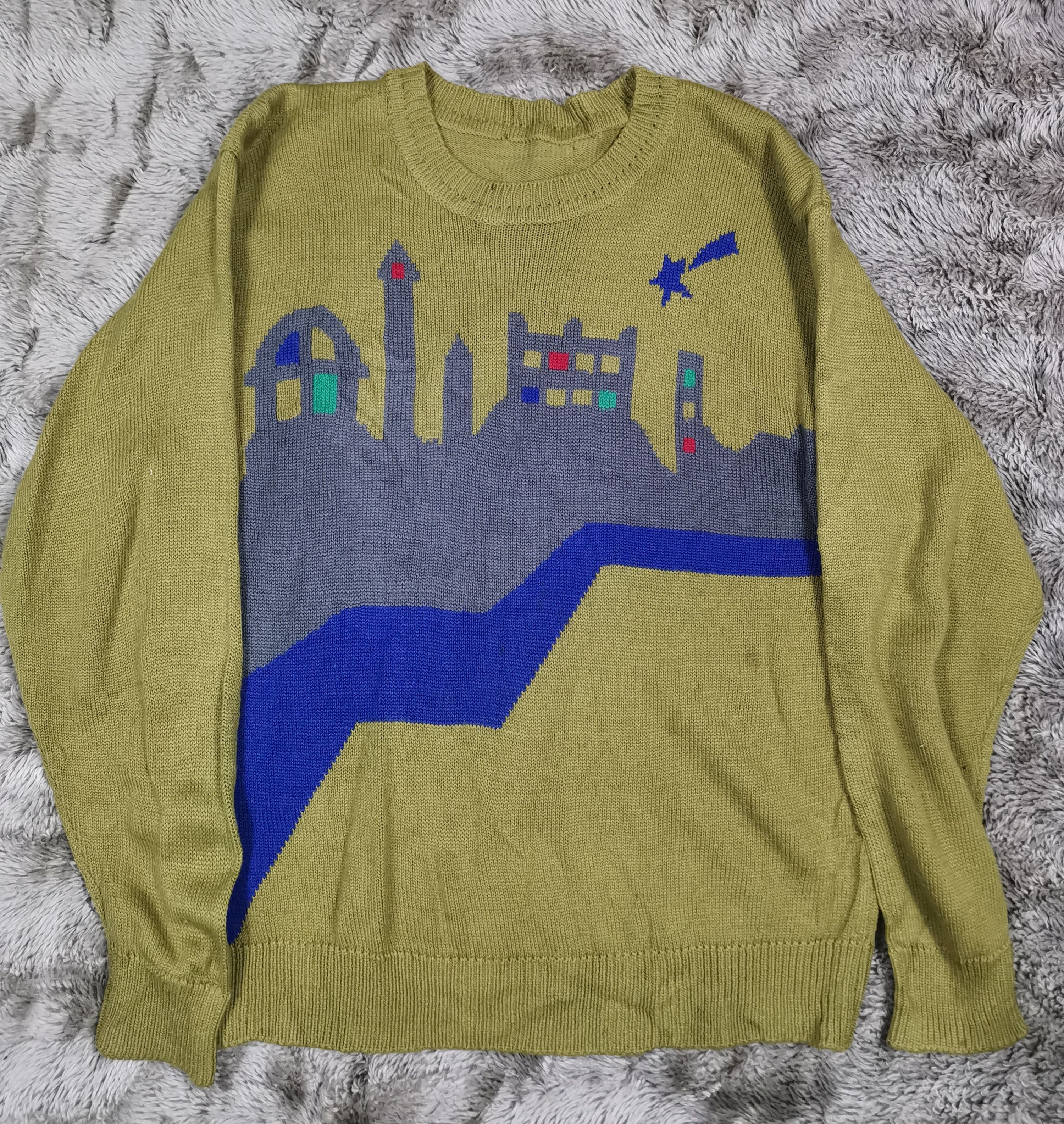 Japanese Brand Vintage Japanese Brand Art Overprint Knitwear Sweater Size US M / EU 48-50 / 2 - 1 Thumbnail
