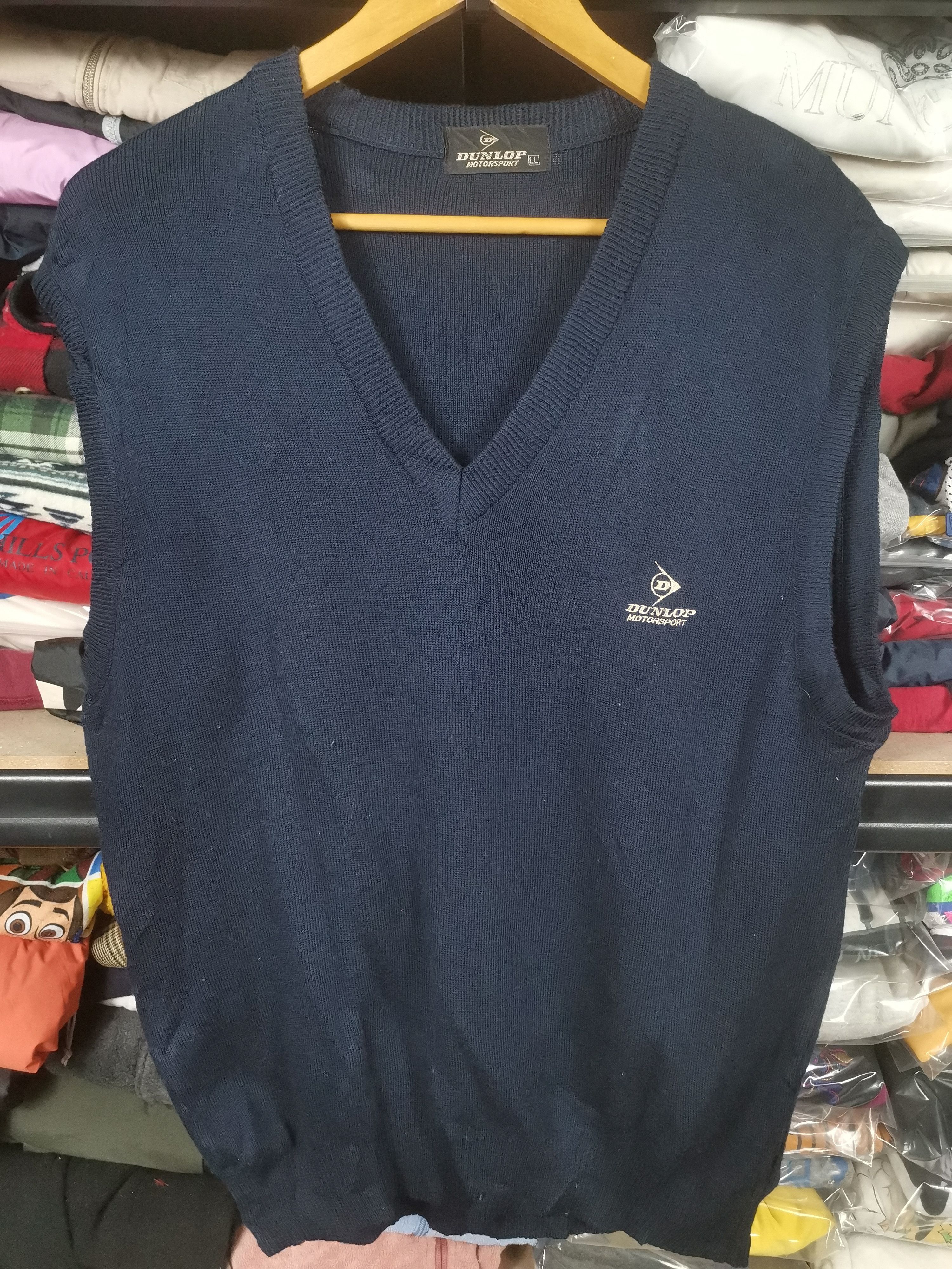 Dunlop Vintage Japanese Brand Dunlop Knit Vest Size US L / EU 52-54 / 3 - 1 Thumbnail