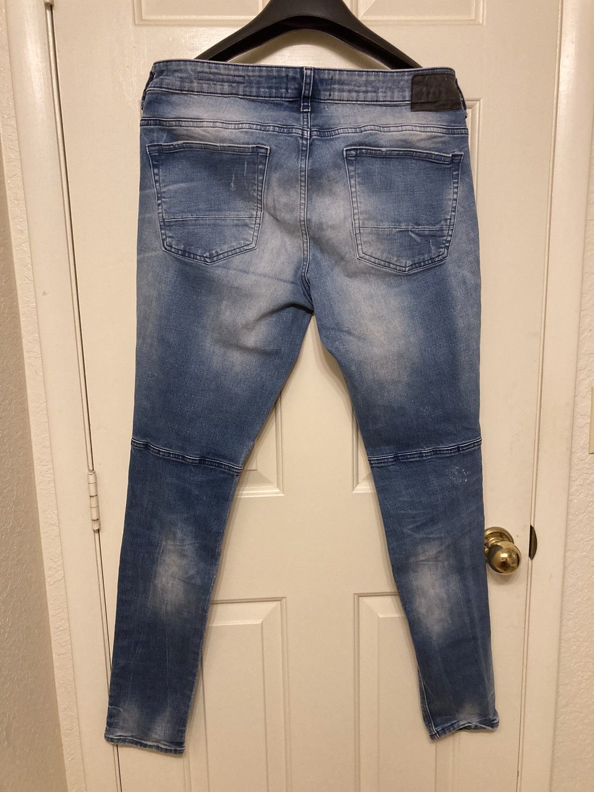 Pacsun × Vintage Pacsun Stacked Skinny Active Stretch Distressed Denim Jean Size US 34 / EU 50 - 2 Thumbnail