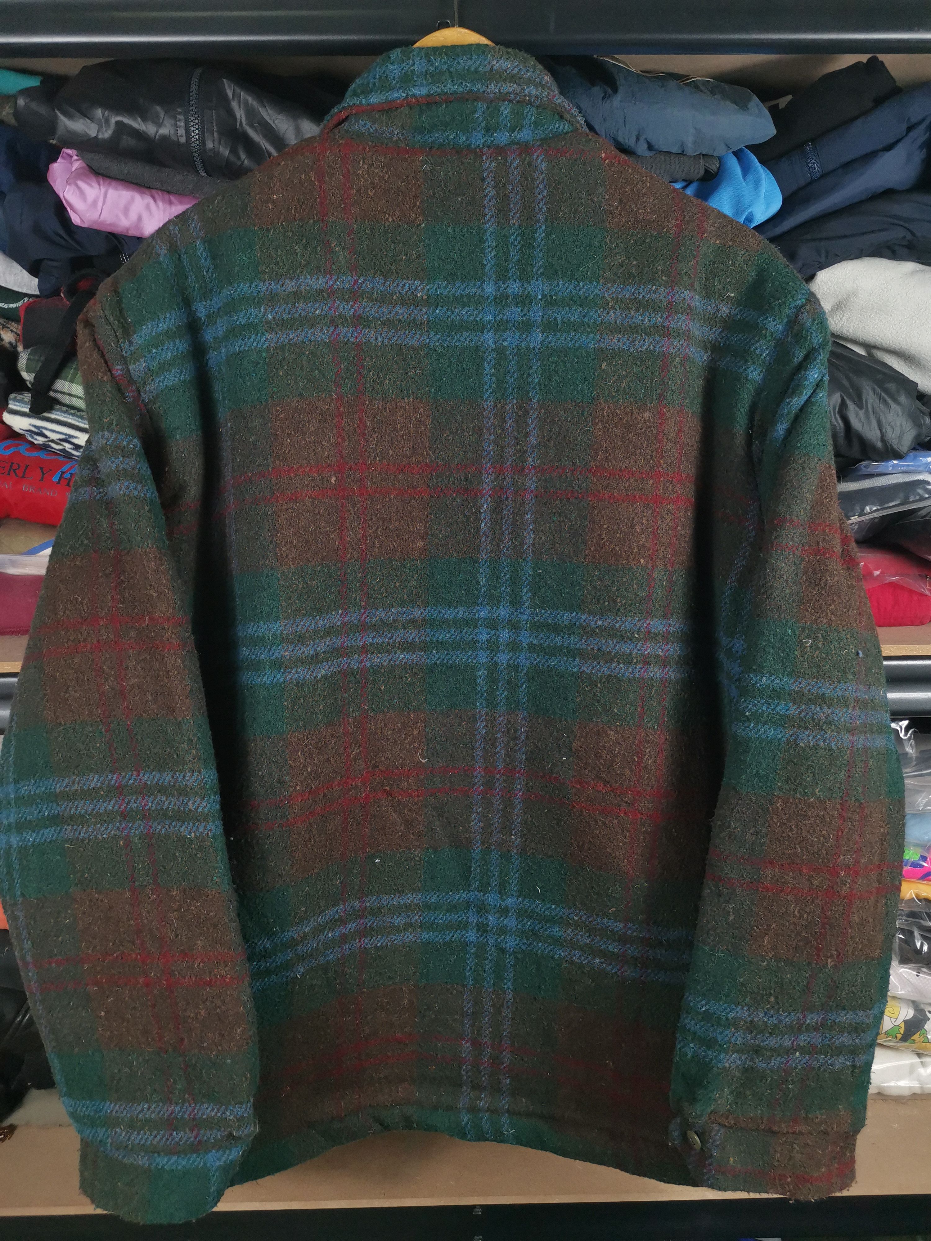 Vintage Vintage 80s Cal Craft Plaid Wool Shirt Jacket Made In Usa Size US L / EU 52-54 / 3 - 4 Thumbnail
