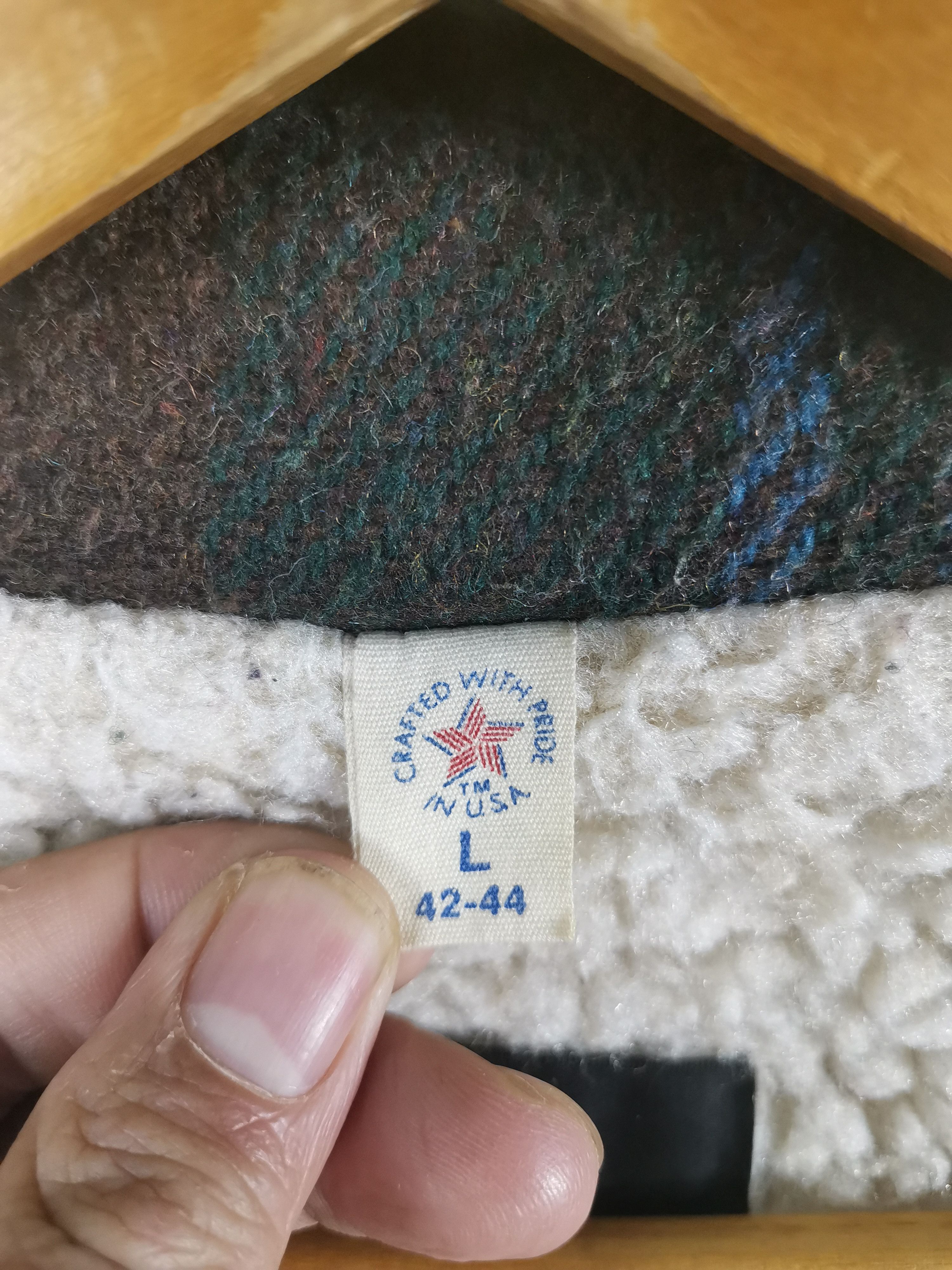 Vintage Vintage 80s Cal Craft Plaid Wool Shirt Jacket Made In Usa Size US L / EU 52-54 / 3 - 6 Thumbnail