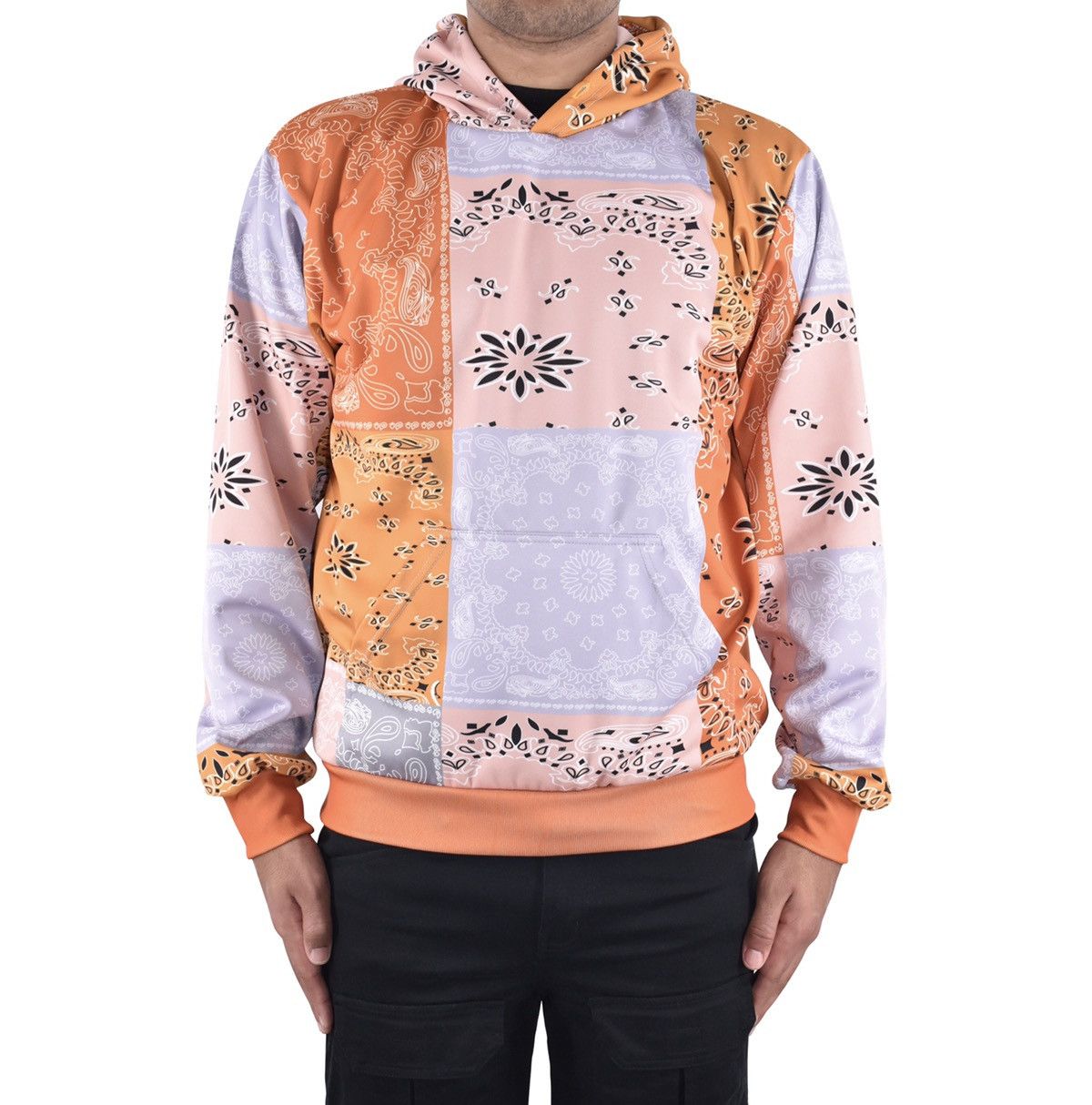 Vintage Paisley Patchwork Hoodie Size US XL / EU 56 / 4 - 3 Thumbnail