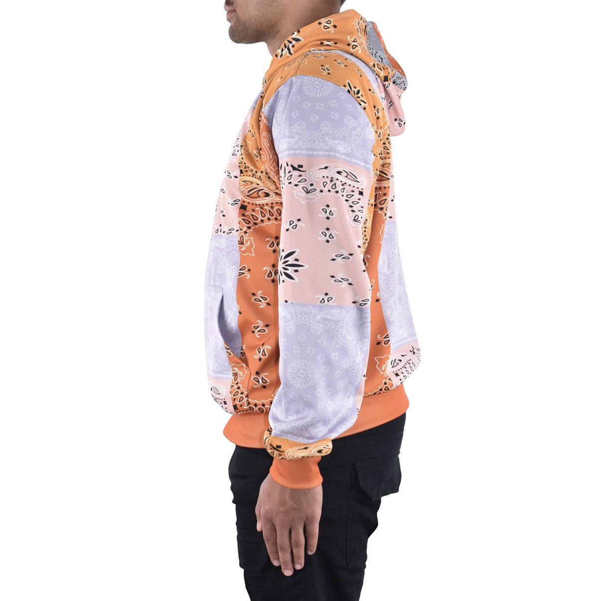 Vintage Paisley Patchwork Hoodie Size US XL / EU 56 / 4 - 4 Thumbnail