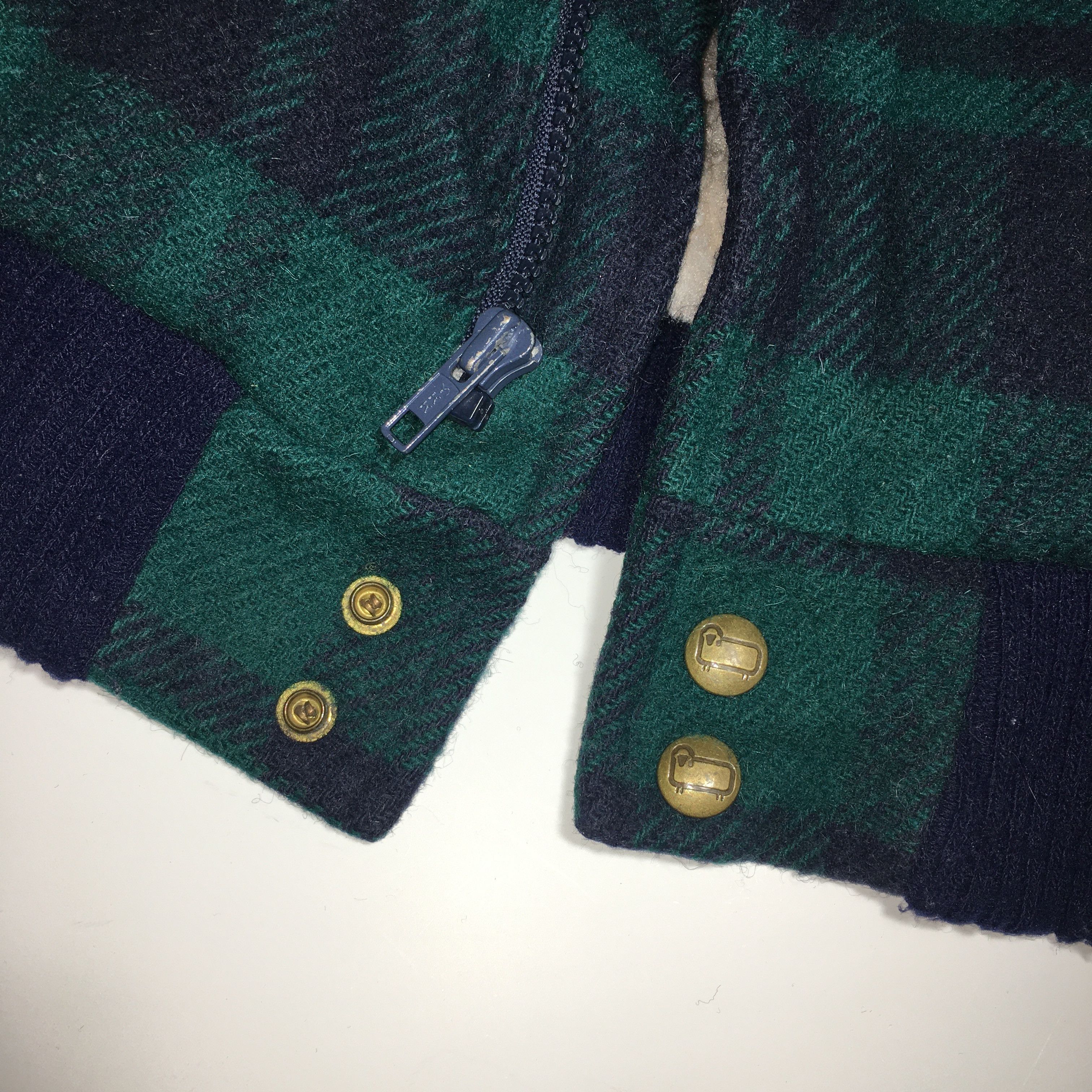 Vintage × Woolrich Woolen Mills Wollrich Vintage 80s Made in USA Plaid Wool Sherpa Jacket Size US M / EU 48-50 / 2 - 9 Thumbnail