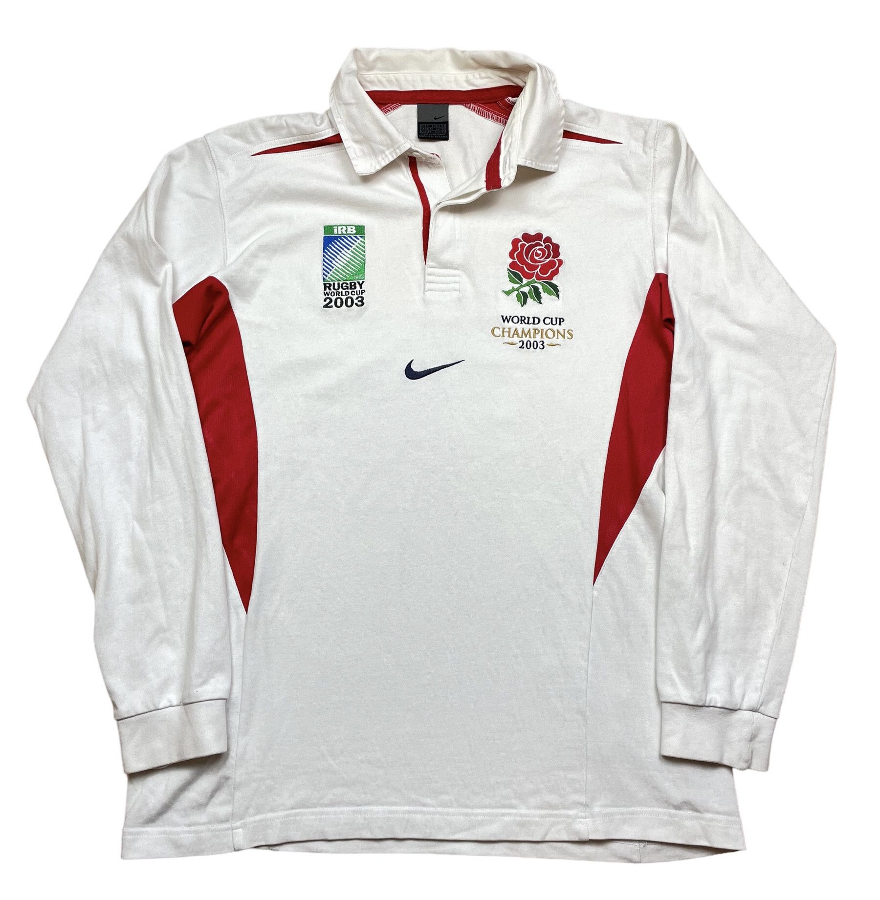 Vintage England Nike 2003 World Cup Jersey Shirt Long Sleeve
